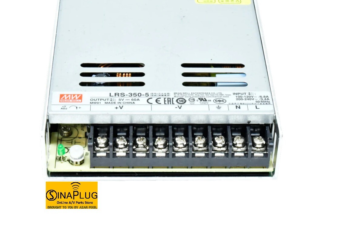 LRS-350-5 Mean Well Switching Power Supply Output 5Volts 60Amps