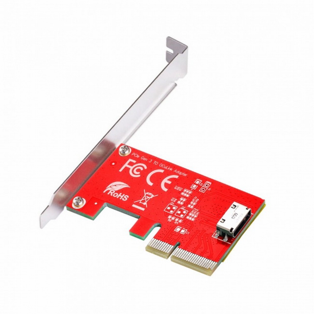 PCI-E 3.0 Express 4.0 x4 to Oculink SFF-8612 SFF-8611 Host Adapter for PCIe SSD