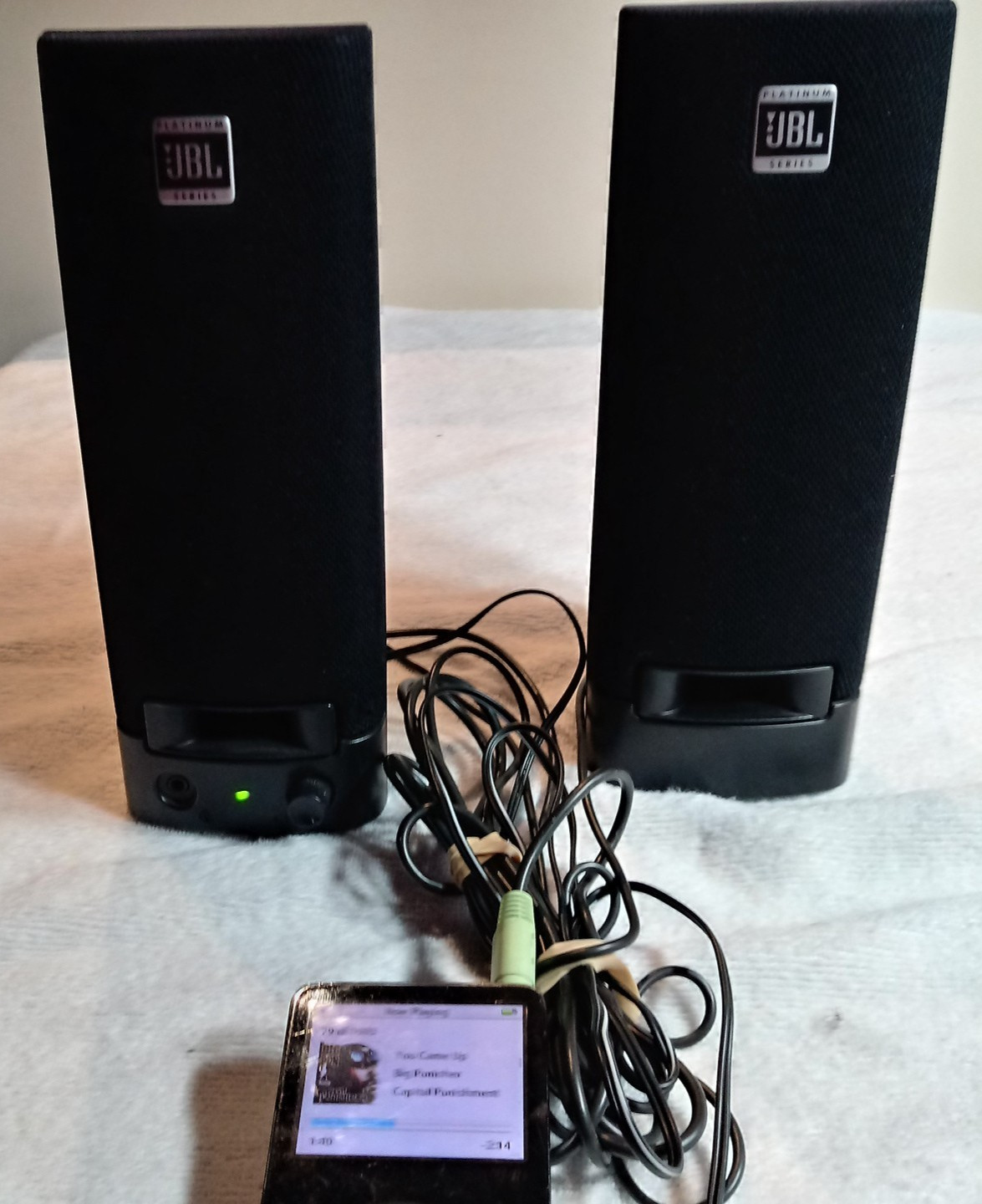 JBL Platinum Series Wired Computer Speakers Model SP08A11 Tested And Working