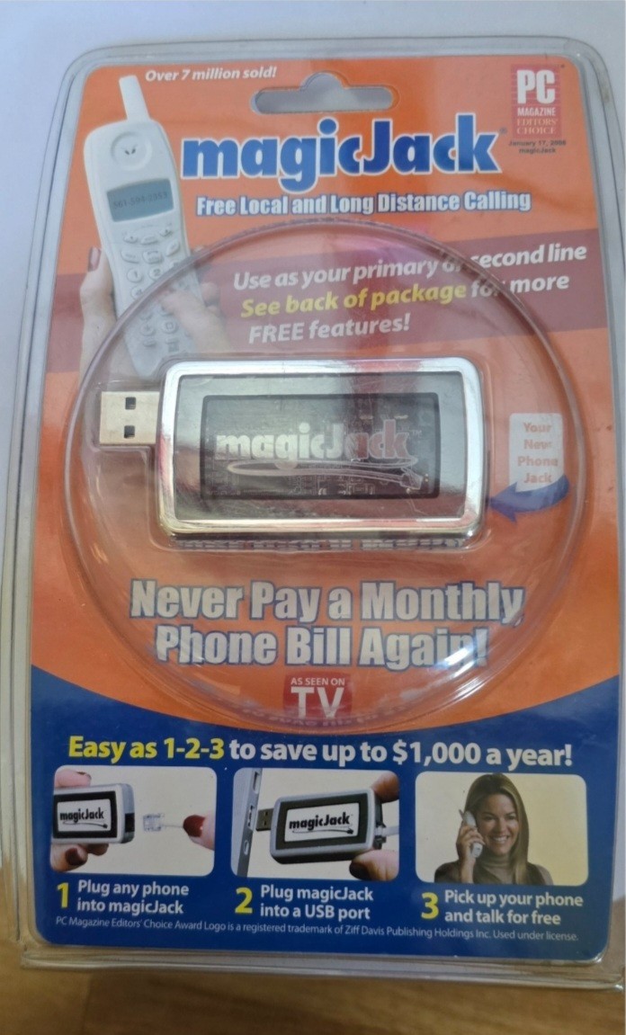 MAGIC JACK IN NEW SEALED RETAIL PACKAGING