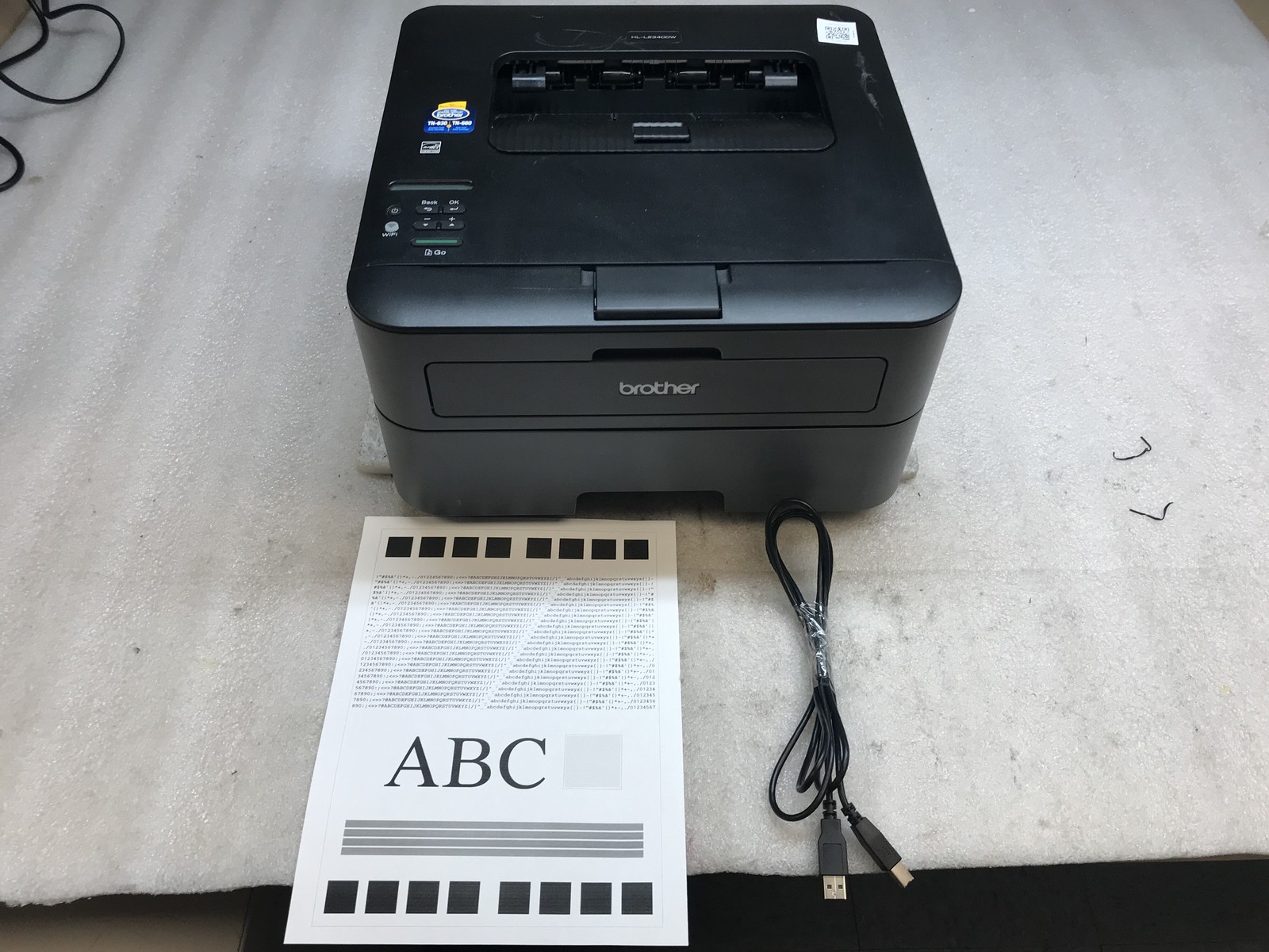 Brother HL-2340DW Monochrome Laser Printer 10K Page Count - Tested
