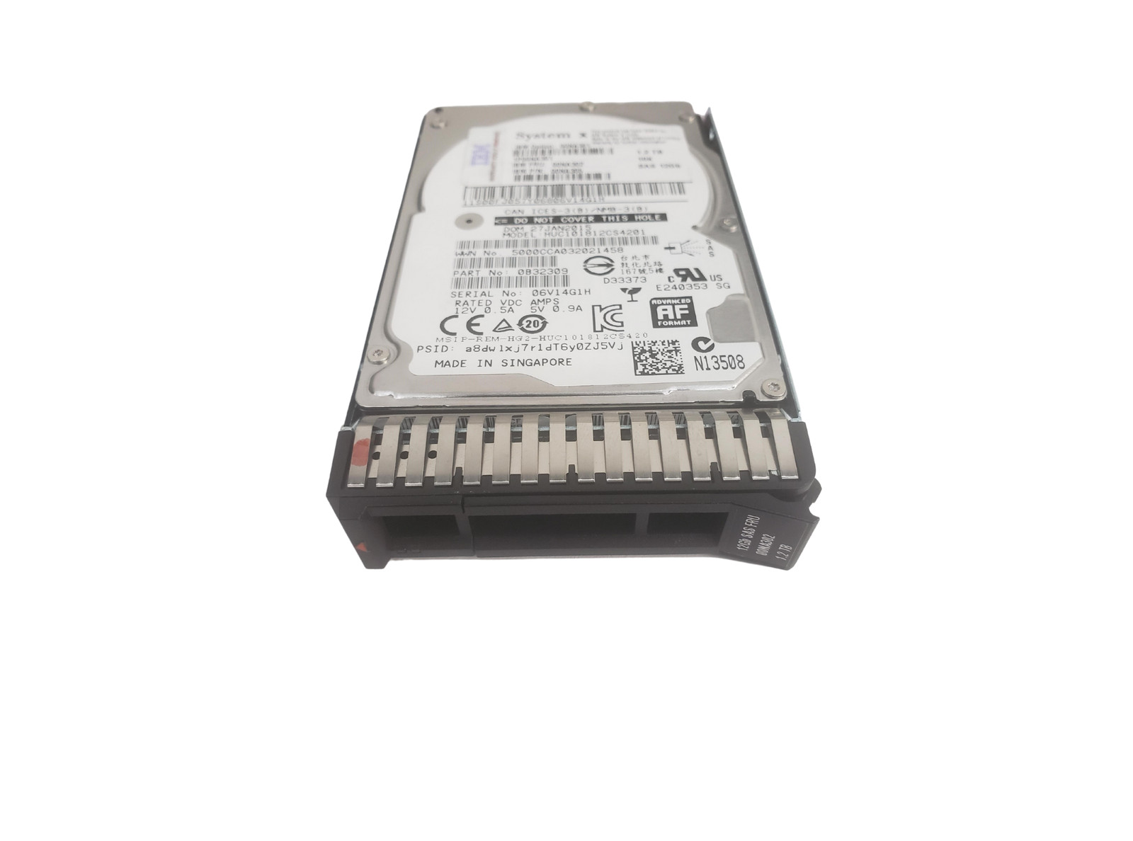IBM 00NA302 1.2TB 10K 12G 2.5" SAS Hard Drive 00NA301 00NA305