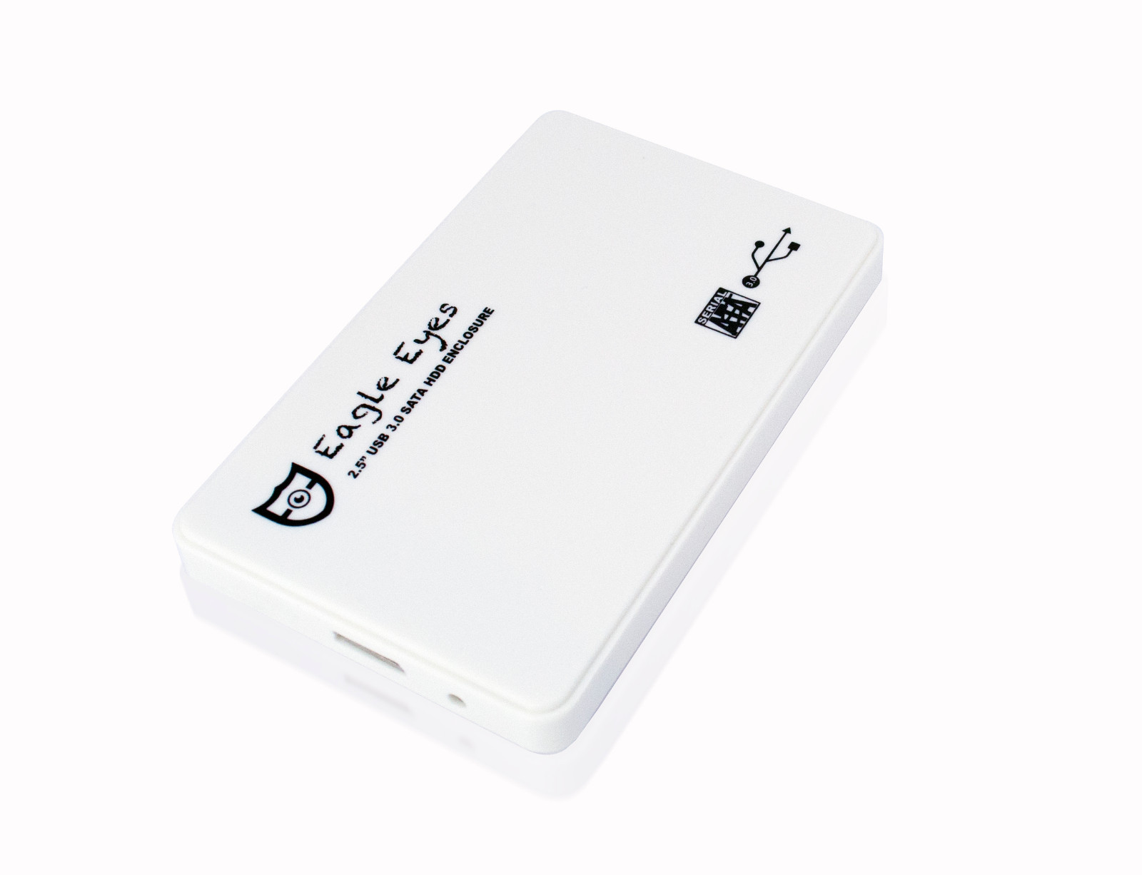 NEW E2E White 2.5" SATA 3 to USB 3.0 Hard Drive HDD SSD Enclosure External