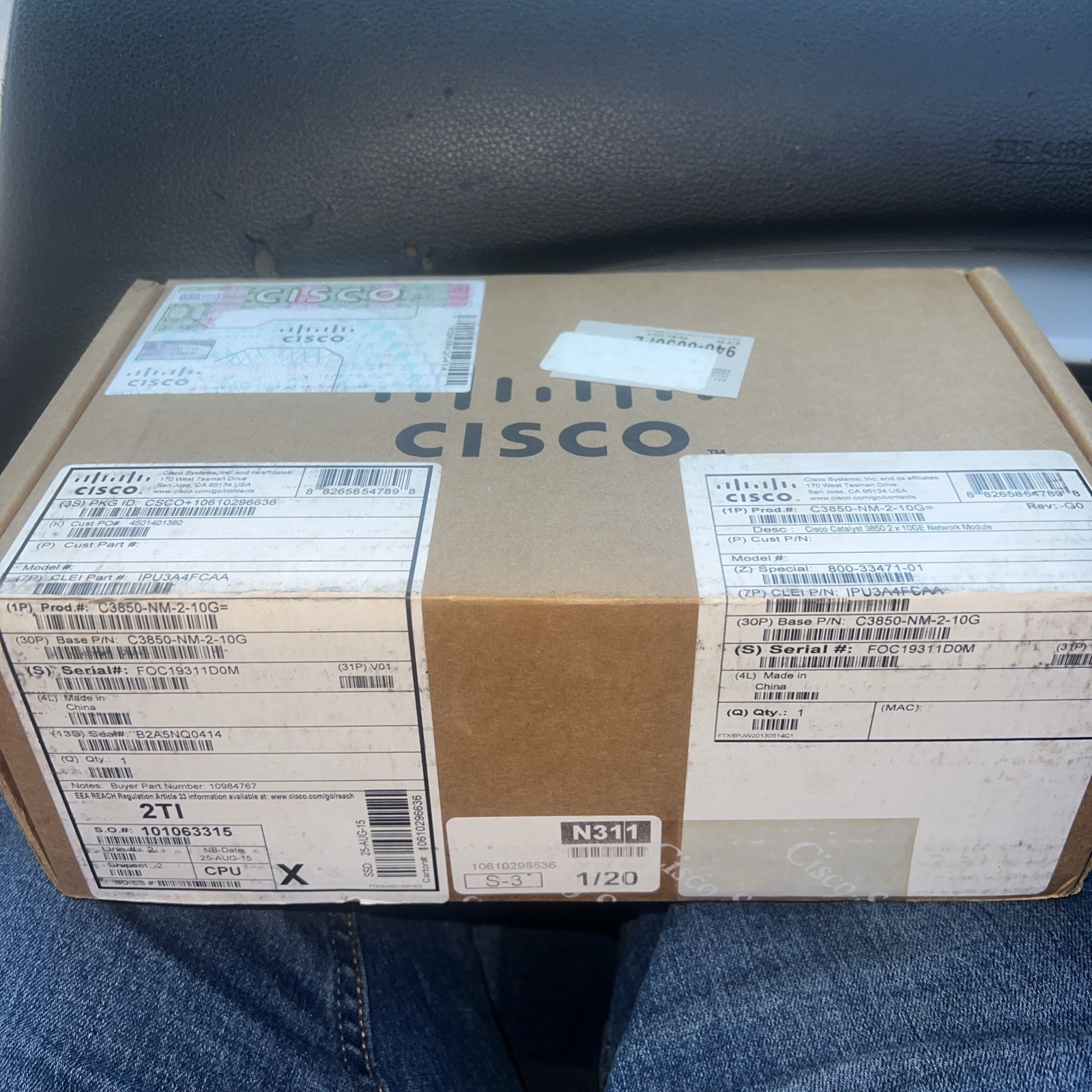Brand New Cisco C3850-NM-2-10G Network Module for Cisco 3850 Series Switches