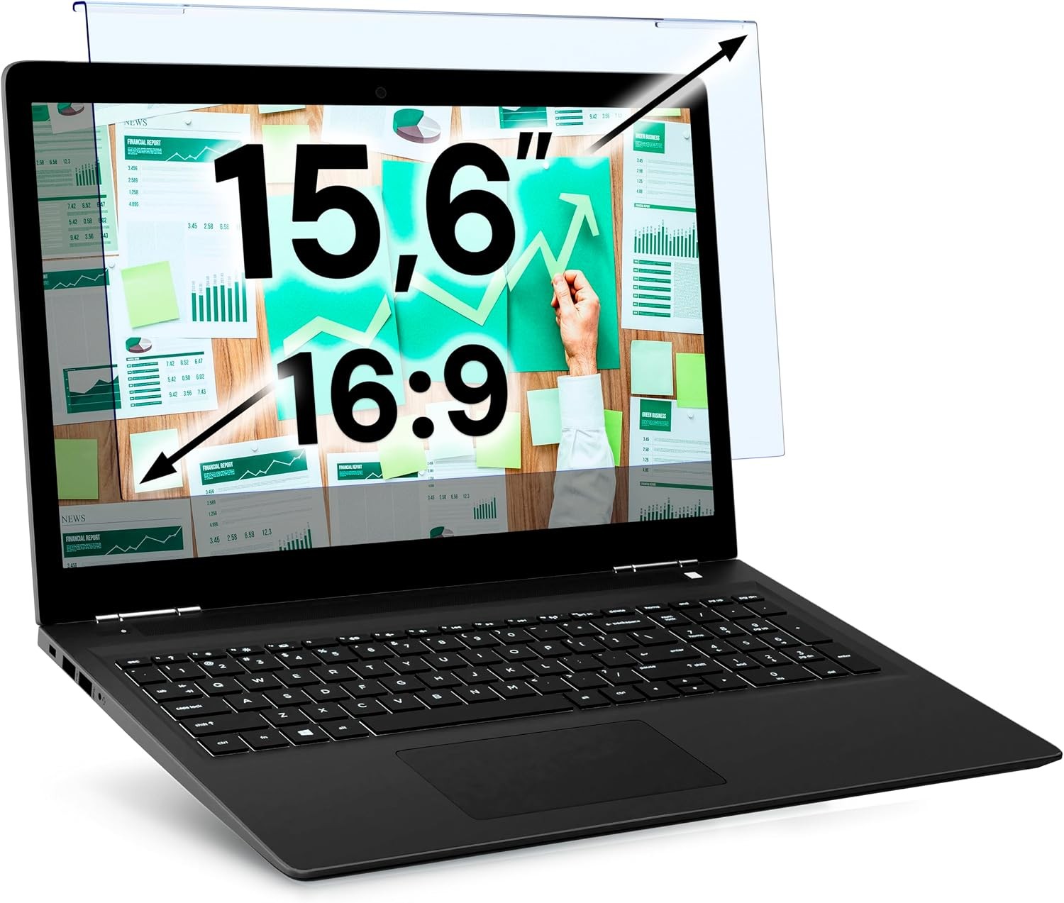 15.6 Inch Laptop and Monitor Blue Light Screen Protector - Anti-UV Eye Filter Fi