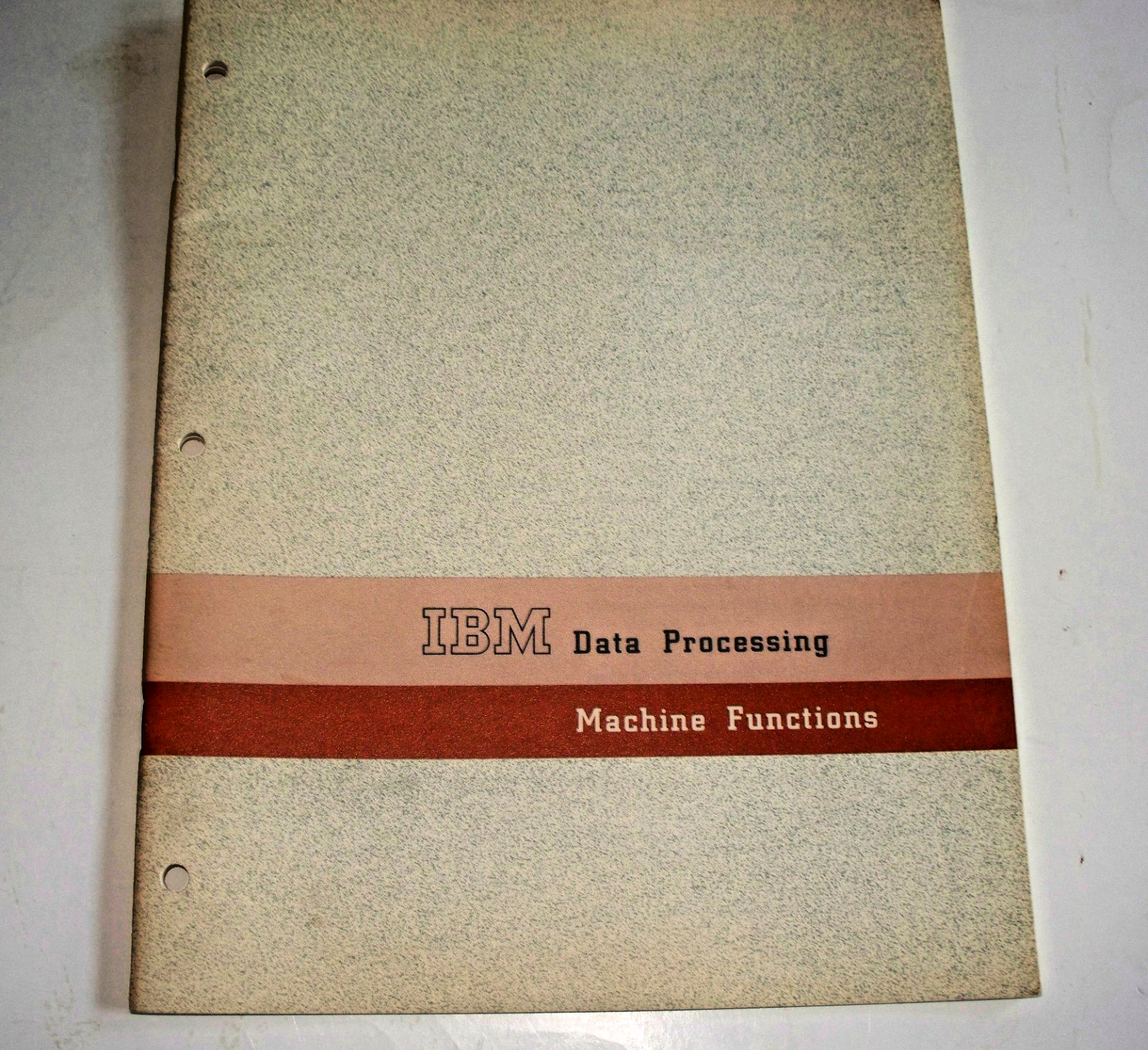 VTG New Mint Condition IBM Data Processing Machine Functions - 1962