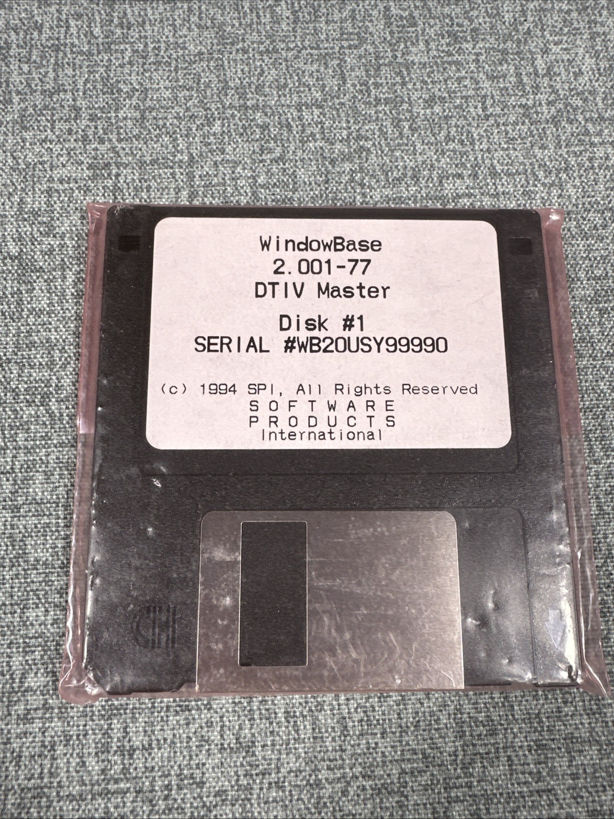 NOS 1994 SPI Window Base DTIV Master 2-disk Set 3.5" Floppy Disk RARE