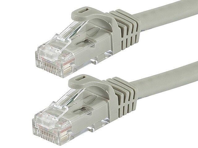3FT FLEXboot 24AWG Cat6 550MHz UTP Ethernet Bare Copper Network Cable Gray 9796
