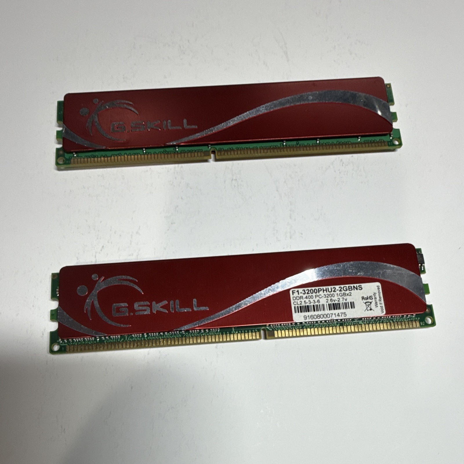 G.SKILL 2GB (2x1GB) DDR-400 PC-3200 F1-3200PHU2-2GBNS