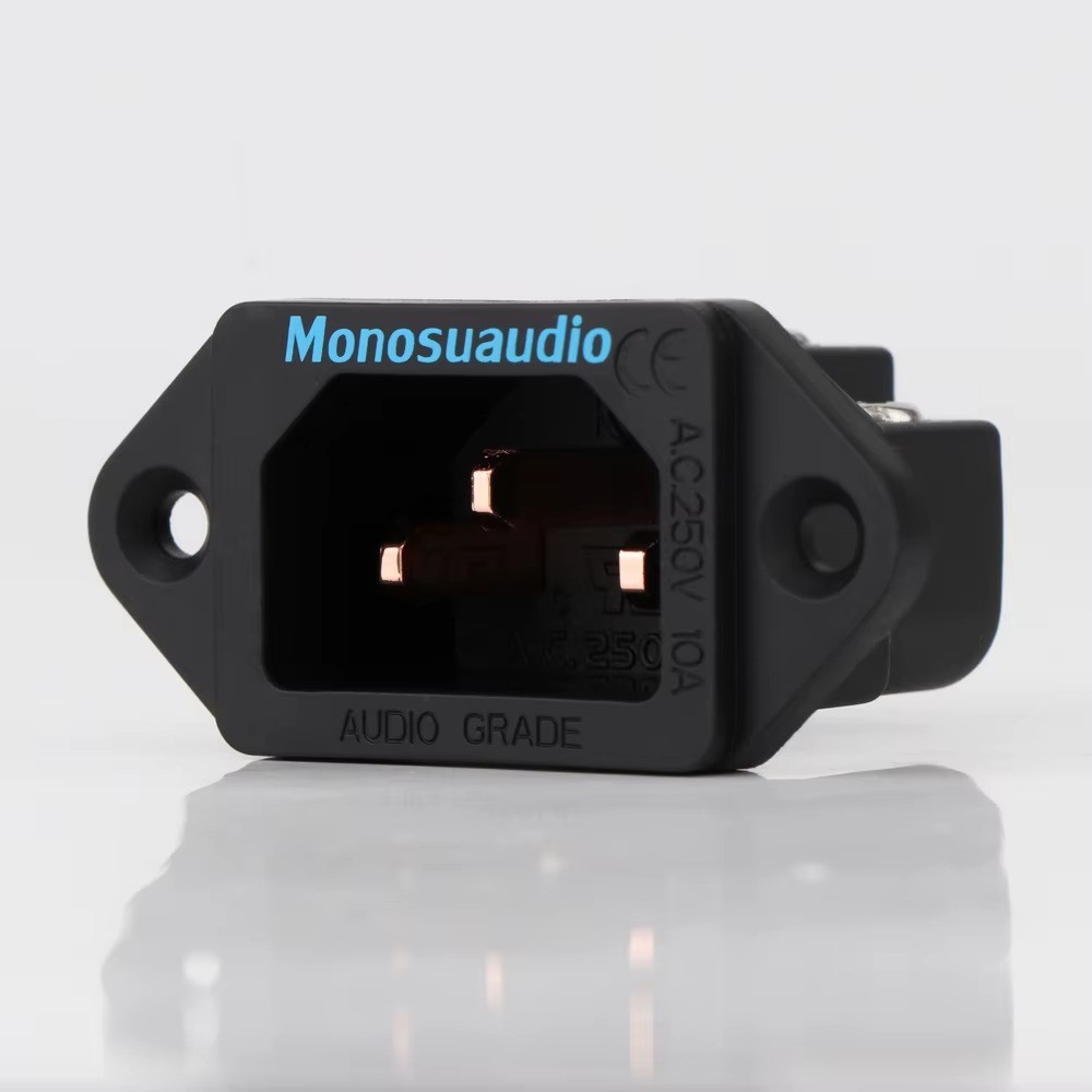 Monosaudio IB70 Pure Copper IEC C14 Inlet Socket Audiophile AC Power Connector