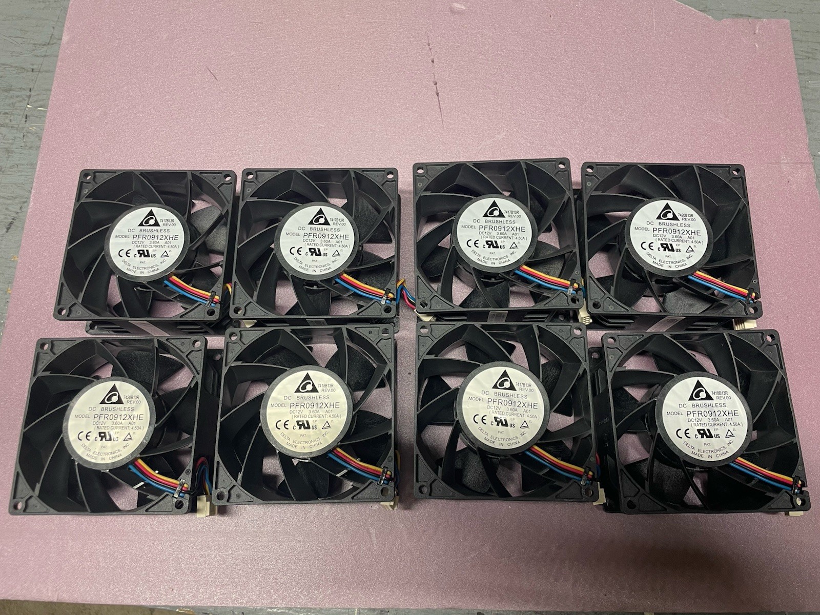 Lot Of 8 Supermicro Fan-0151L4 Hot Swappable 92mm Middle Axial Server Fan