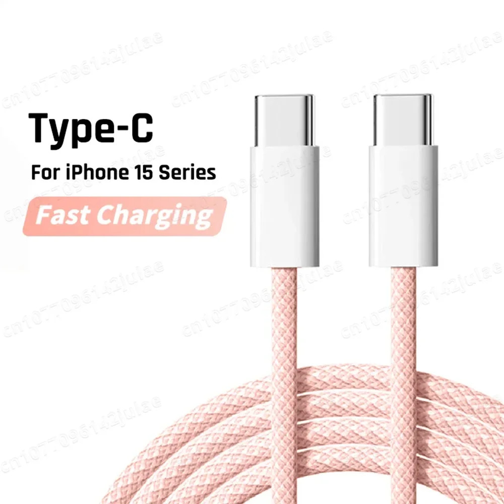Original PD 60W Fast Charger 6A USB C to Type C Cable For iPhone 18 17 16 15 Pro
