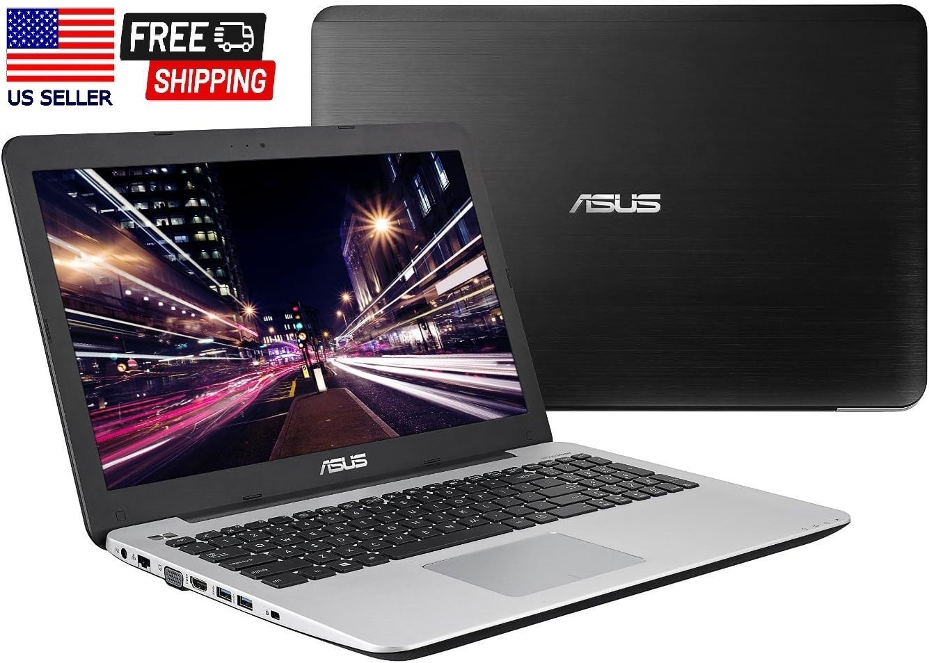Asus F555L 15.6" Laptop Intel i3-5010U, 4GB DDR3, 500GB HDD, Win10-Black
