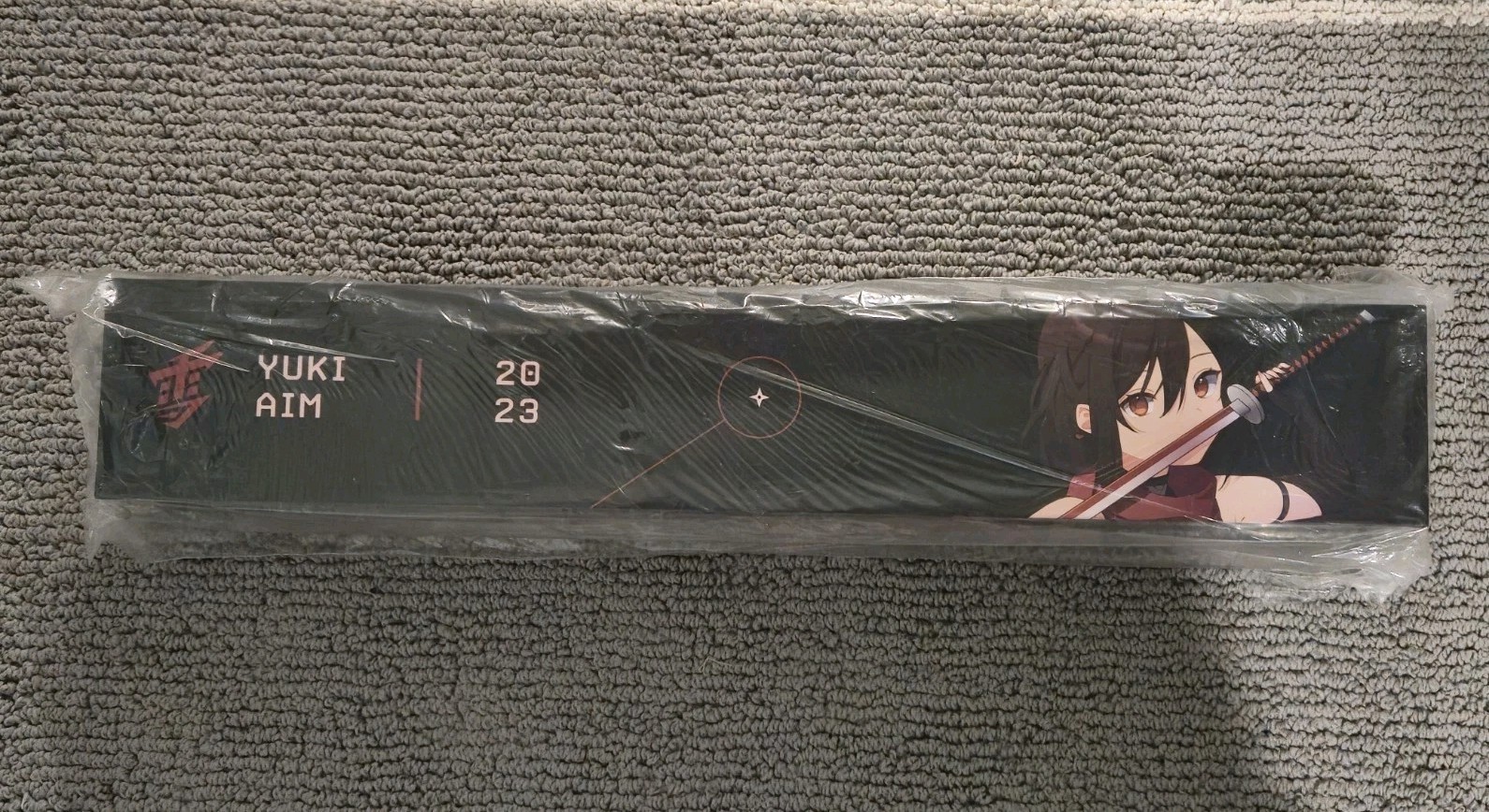 YUKI AIM 2023 KATANA XL Black Mousepad