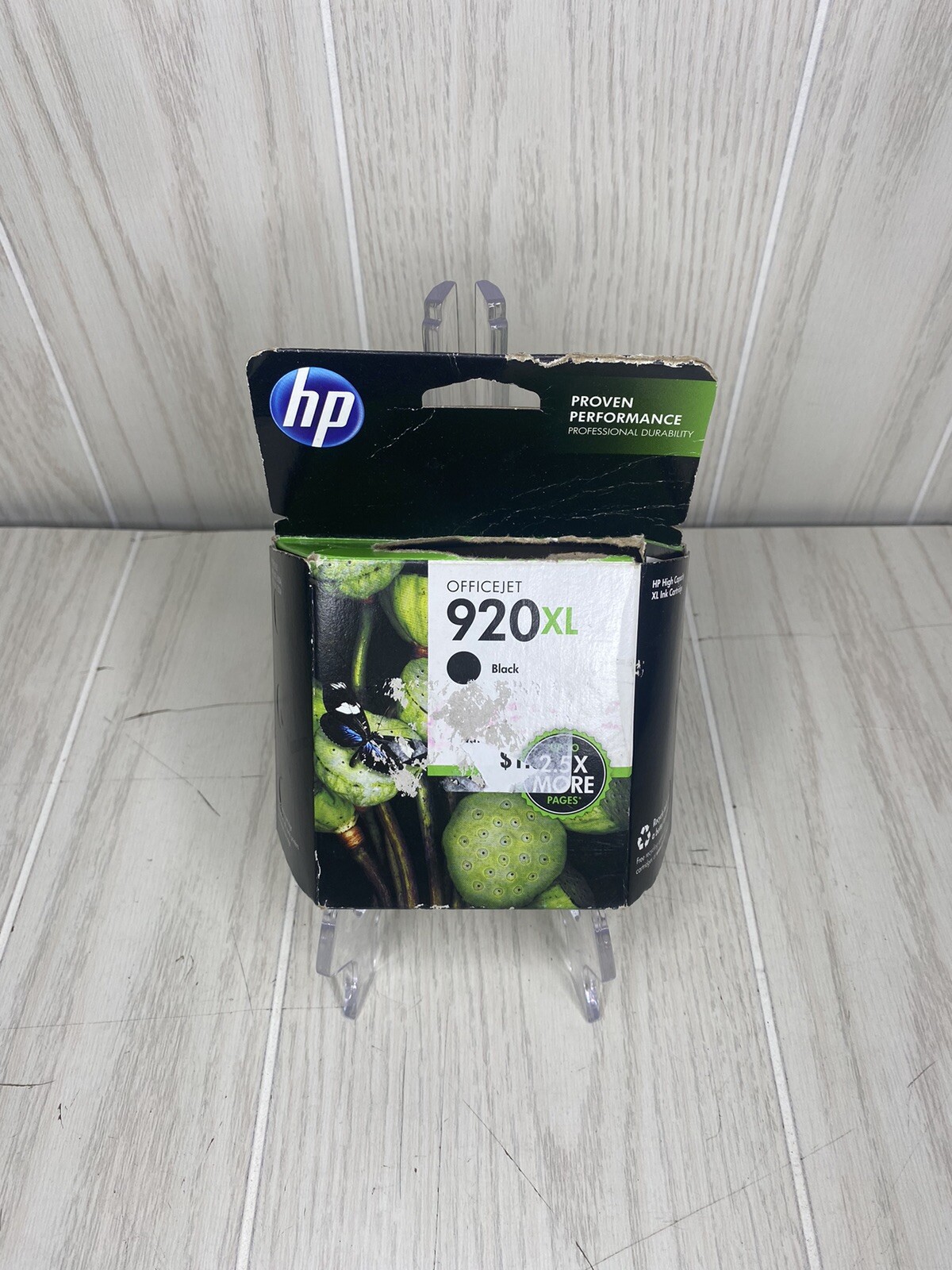 HP Officejet 920XL Black Ink Cartridge OEM Genuine Official Torn Box