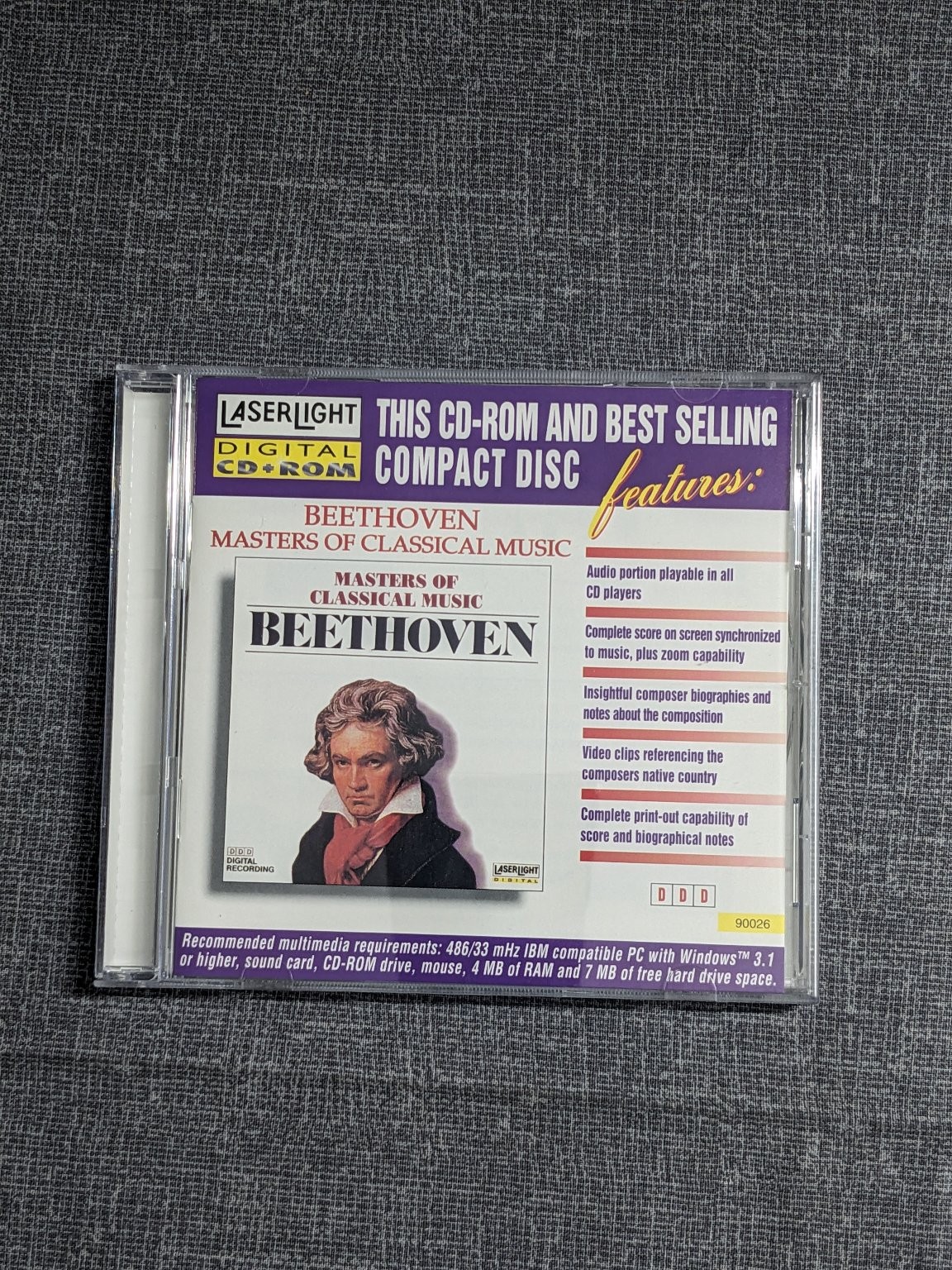 Beethoven Masters of Classical Music CD-ROM Laserlight Digital Windows PC