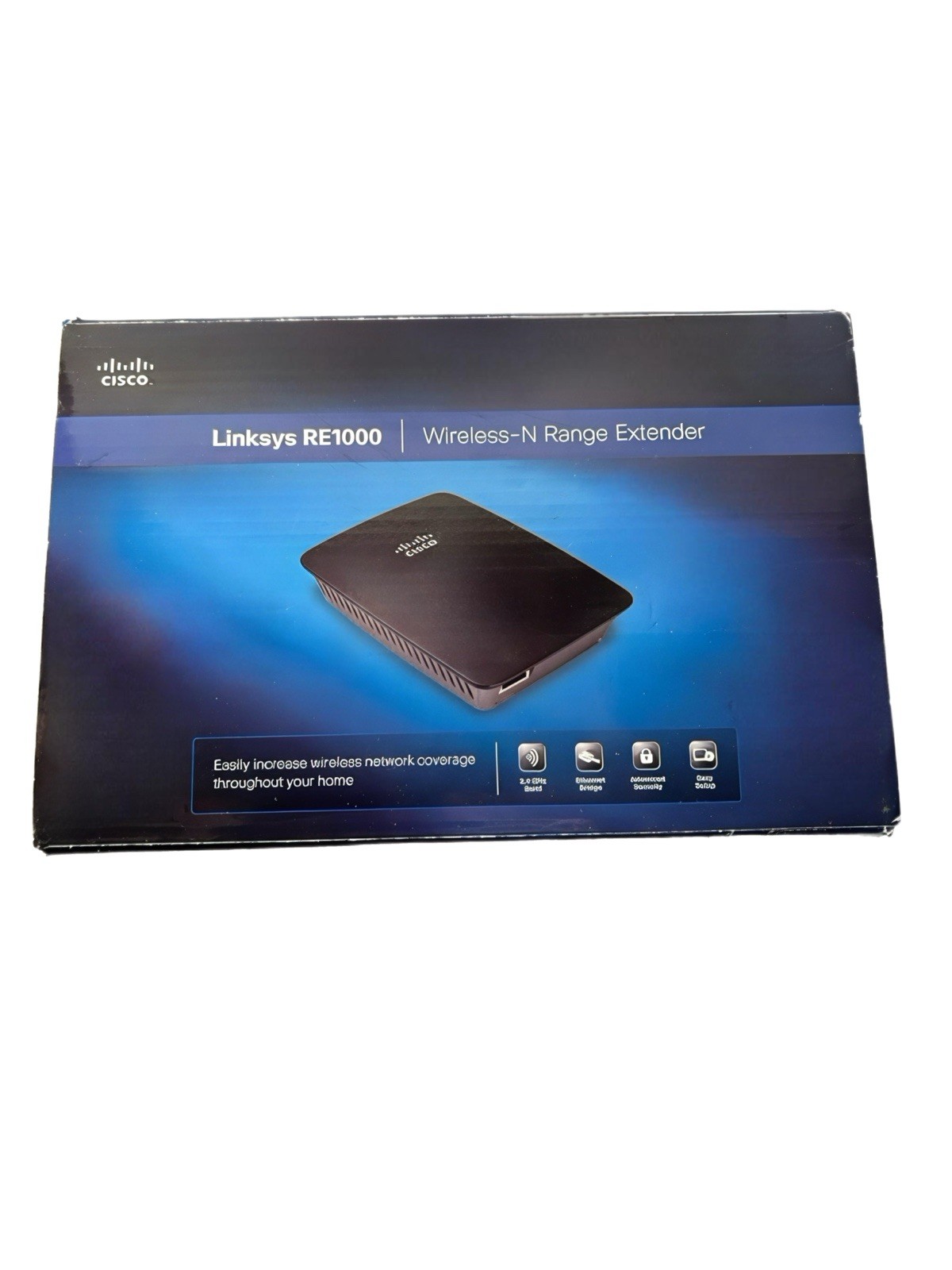 Cisco Linksys RE1000 Wireless-N Wi-Fi Range Extender N300 Signal Booster