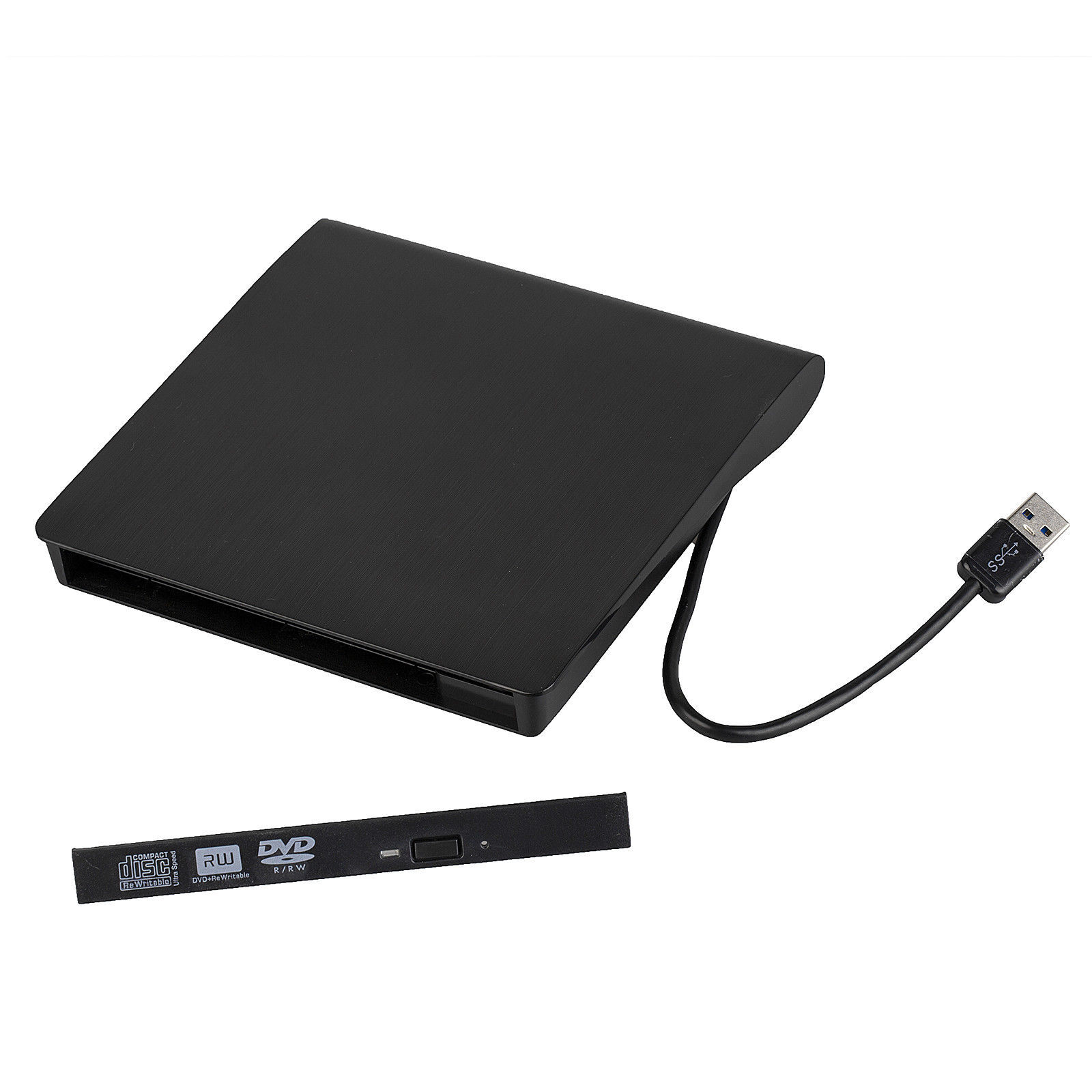 9.5mm SATA Optical Drive Enclosure USB 3.0 External Case for Blu-ray DVD Burner