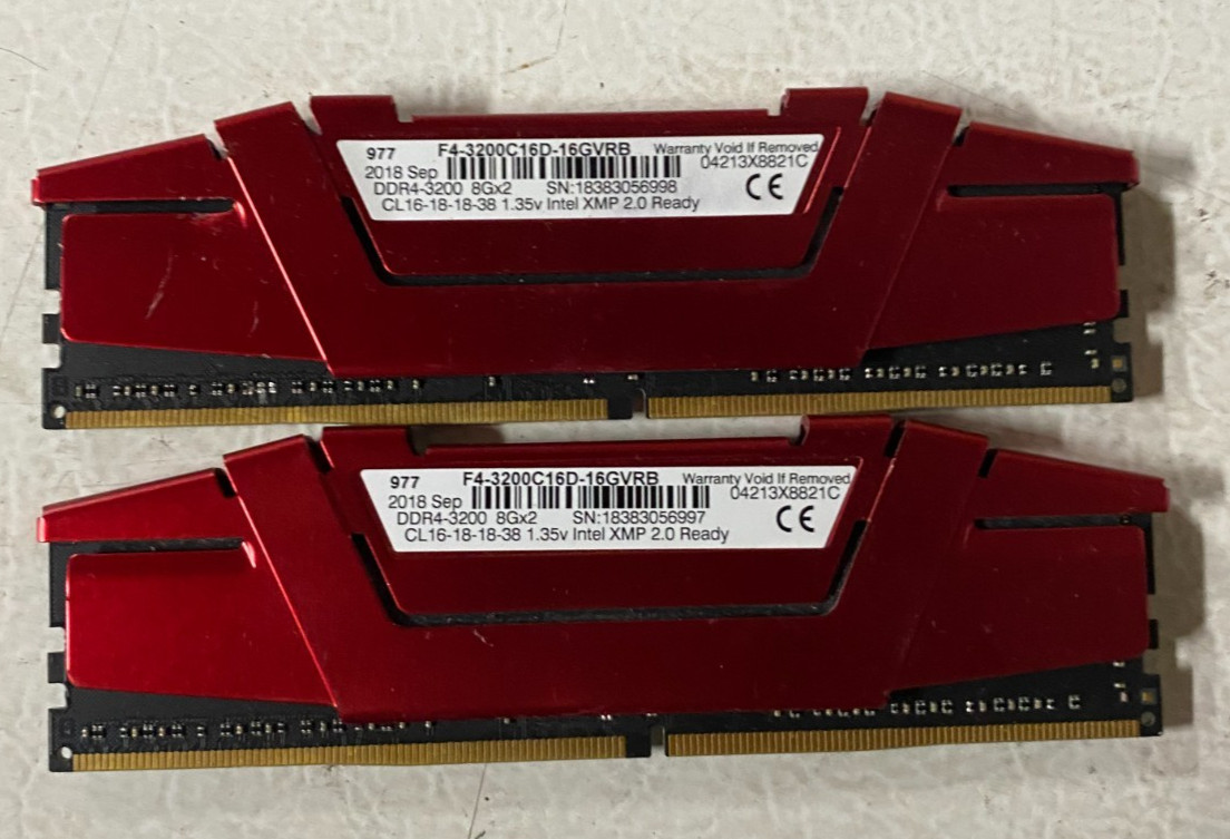 G.SKILL Ripjaws V 16GB (2x8GB) DDR4-2133