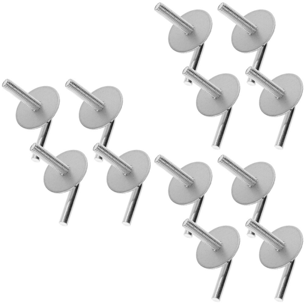 12Pcs Silver Iron Fan Stand Screws Durable Household Fan Mounting Hardware