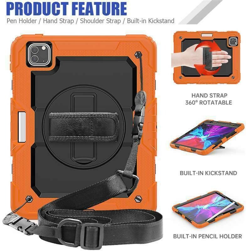 Fr iPad Pro 12.9" 6th/5th/4th/3rd Gen Shockproof Heavy Duty Tough Case Cover 