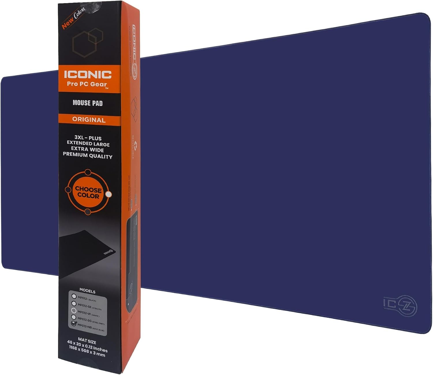 XXL Extended Gaming Mouse Pad/Mat 40"x18" Navy Blue - Large & Wide Desk Cloth