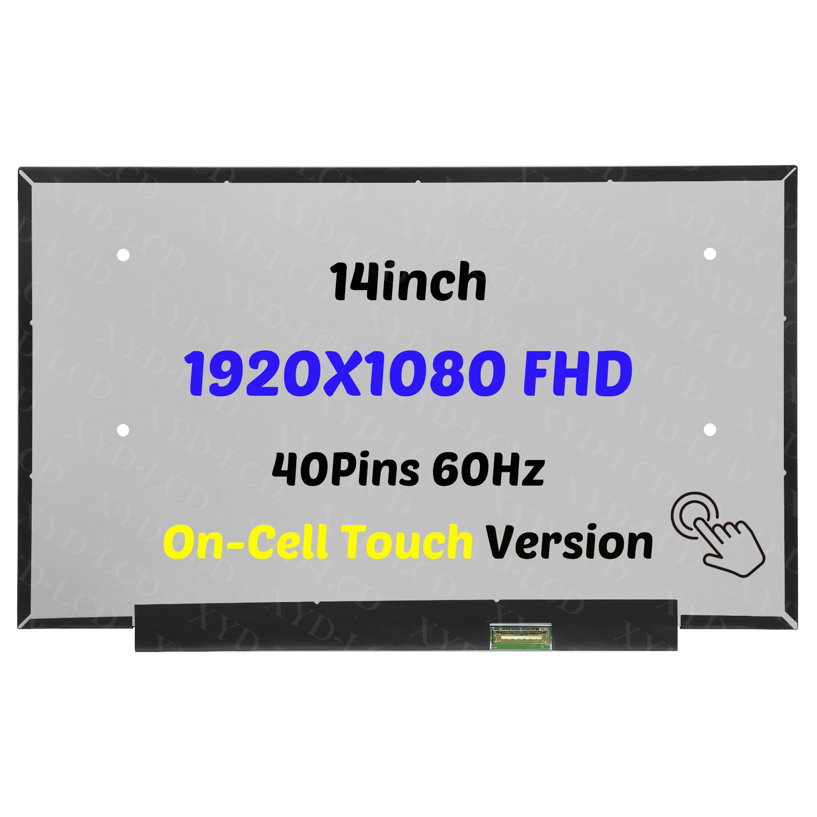 NV140FHM-T09 V8.1 14in LCD FHD Screen IPS Touch Display 40Pins FRU 5D11J53859