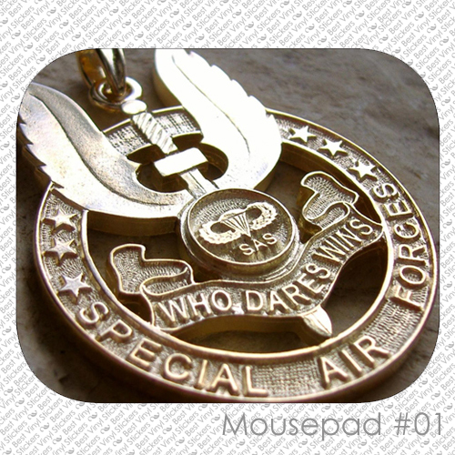 ARMY CUSTOM MOUSE PAD MILITARY GUN RIFLE LOGO MOUSEPAD  (MM-01)
