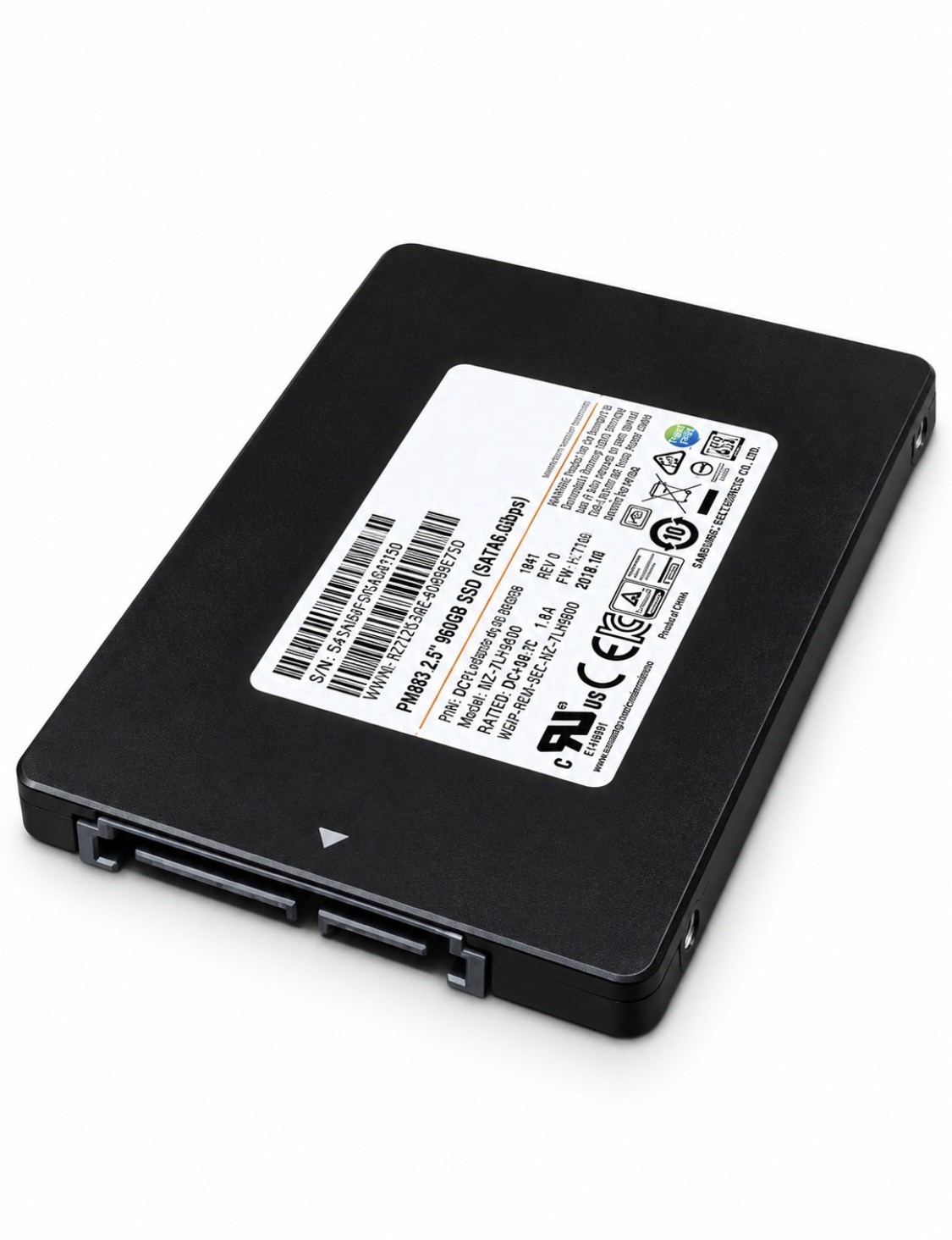 Samsung PM883 960GB SATA 6Gb/s 3D MZ-7LH9600 2.5" Server SSD
