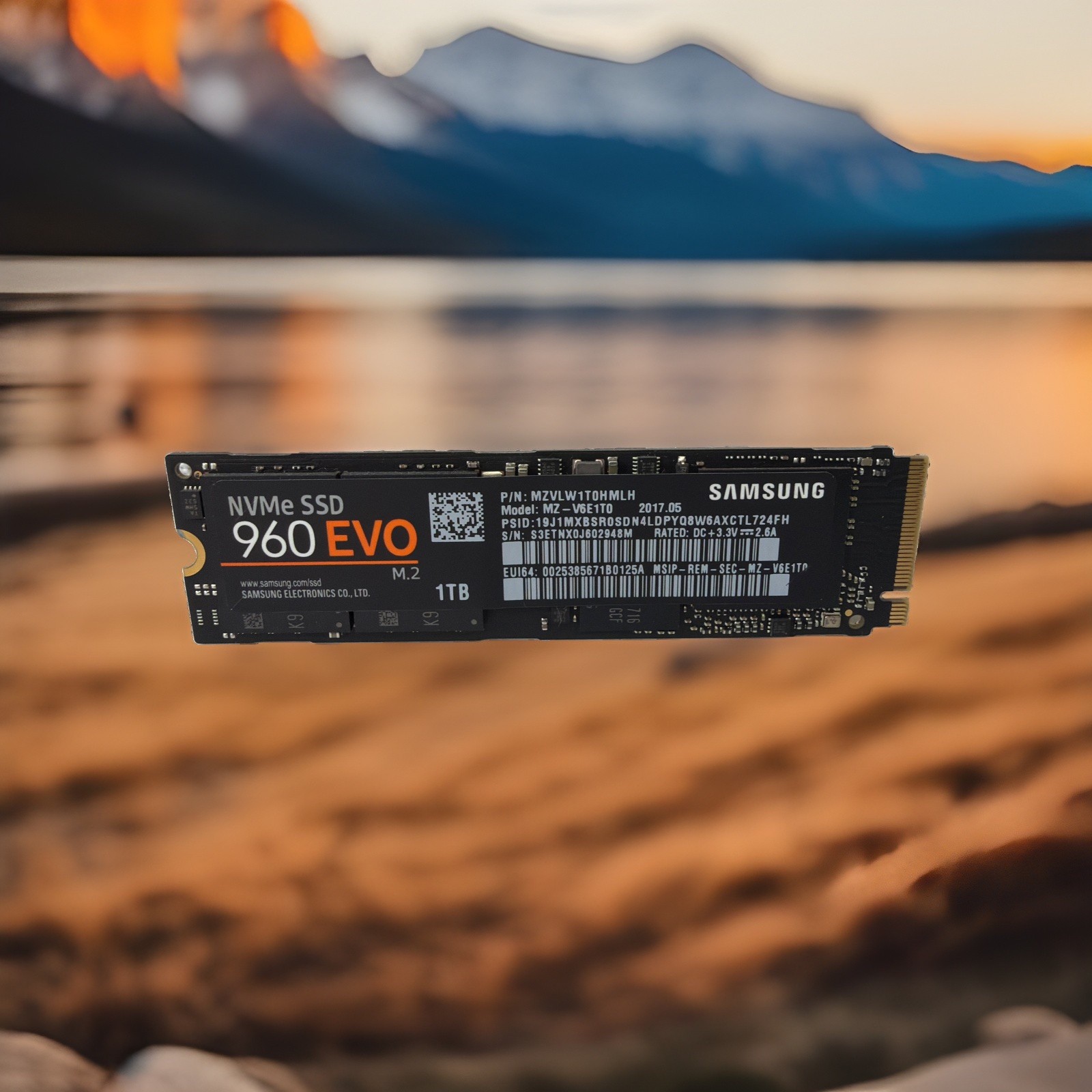 Samsung 960 EVO 1TB NVMe M.2 Internal SSD Temp Sensor MZ-V6E1T0 #3 Crystal disk