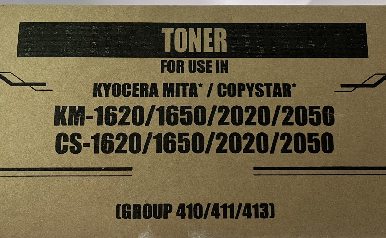 Kyocera Mita Copystar KM or CS 1620 1650 2020 2050 OEM Hi Yield Toner NOS