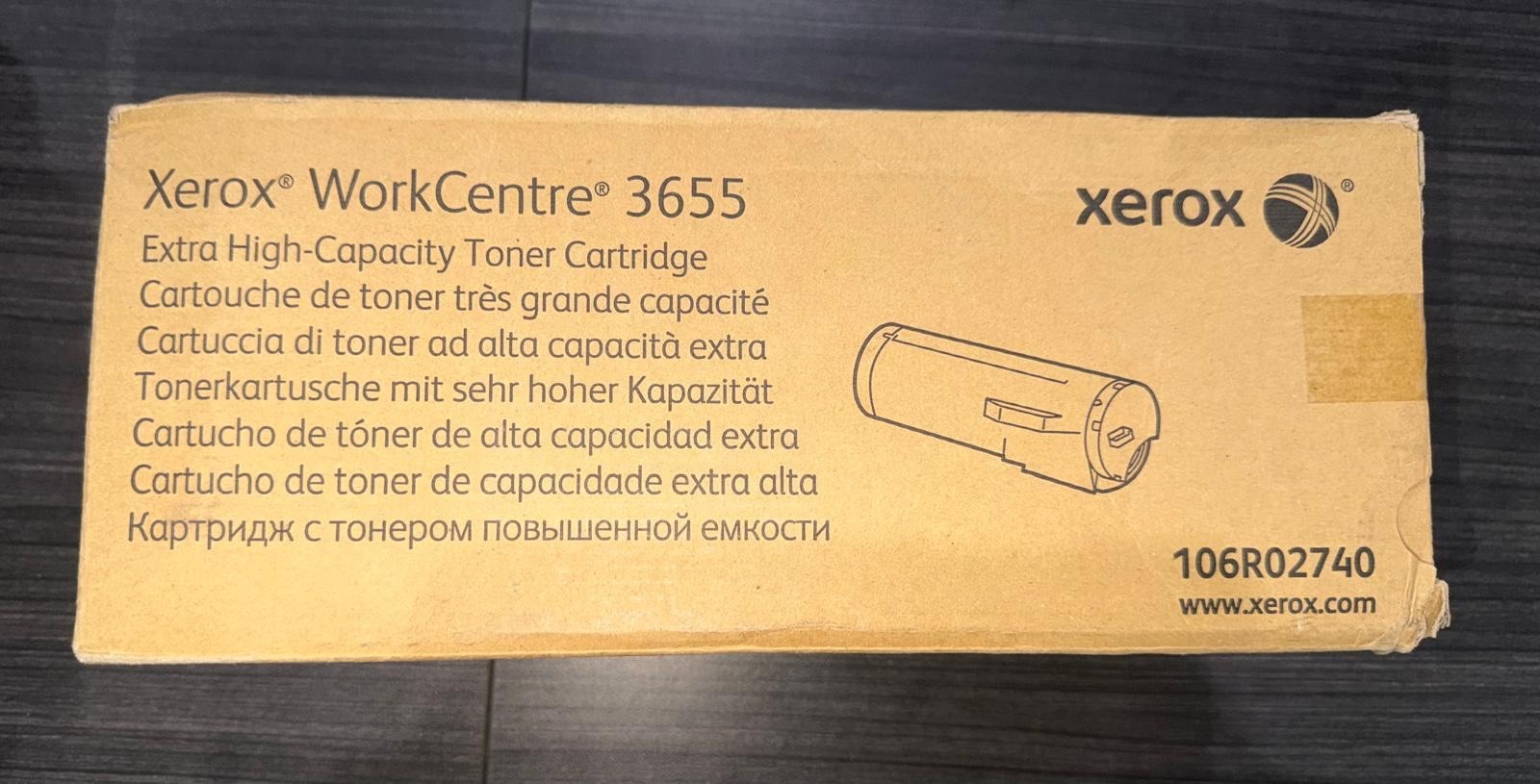 Xerox 106R02740 Black Extra High Yield Toner Cartridge WorkCentre 3655