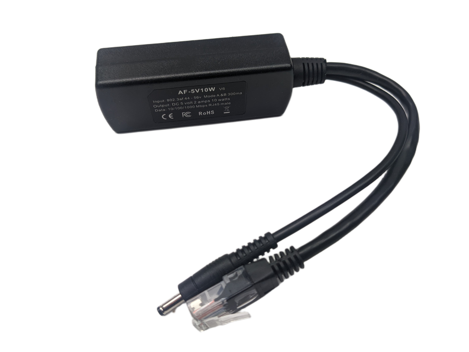 PoE Texas GAF-5V10W 5V 10W Gigabit PoE Splitter Adapter for Non-PoE Devices