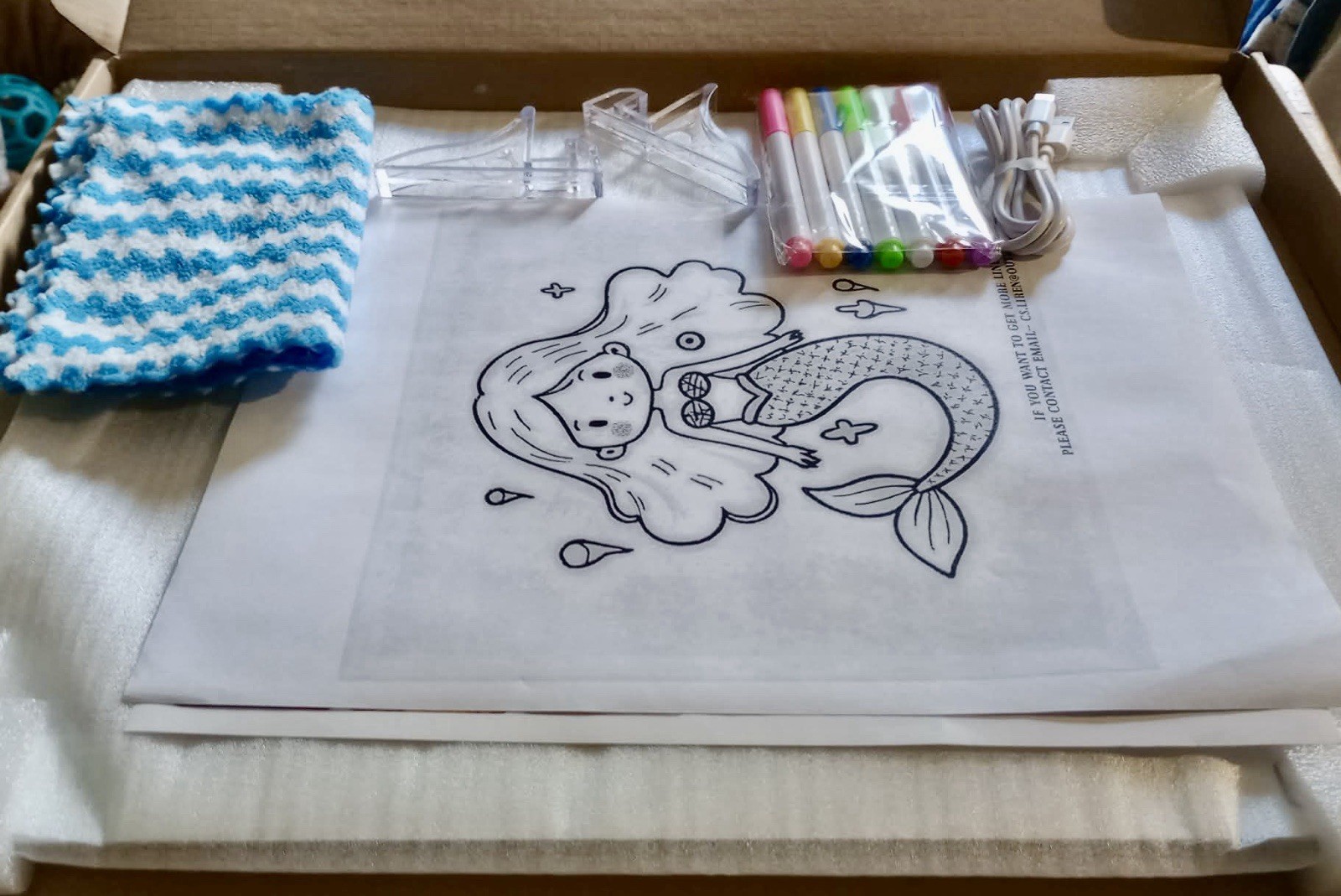 16x12” LED Drawing Board for Kids  USB Rechargeable MultiColor Light-Up Acrylic