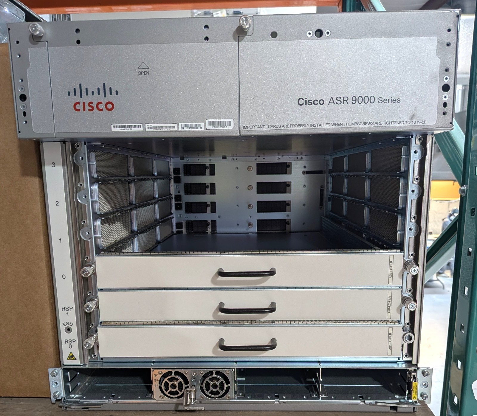 Cisco ASR-9006-DC-V2 ASR 9000 6-Slot Aggregation Router Chassis – 5 Star Cert