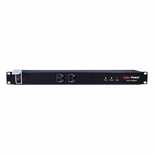 BLACK - CYBER POWER POWER DISTRIBUTION UNIT: 120V AC, 12 OUTLETS