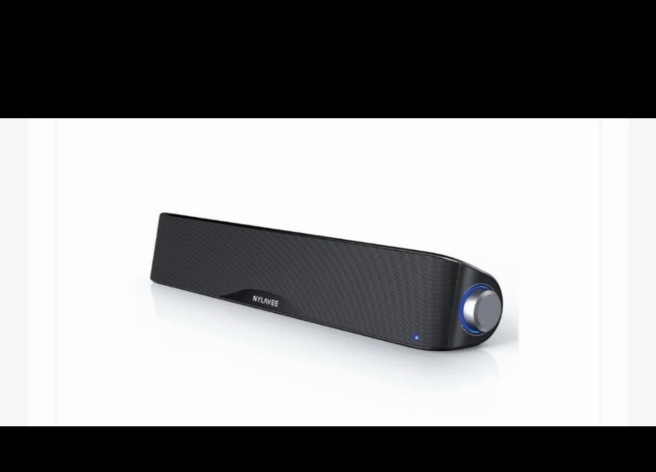 Nylavee Computer PC Soundbar SK100 BLUETOOTH 3.5MM AUX FREE FAST SHIPPING