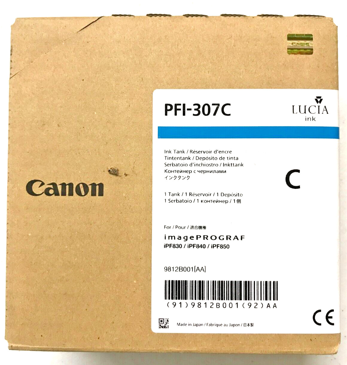 Canon PFI-307C Cyan Ink Cartridge 9812B001 - New Factory Sealed ❤️️✅❤️️✅❤️