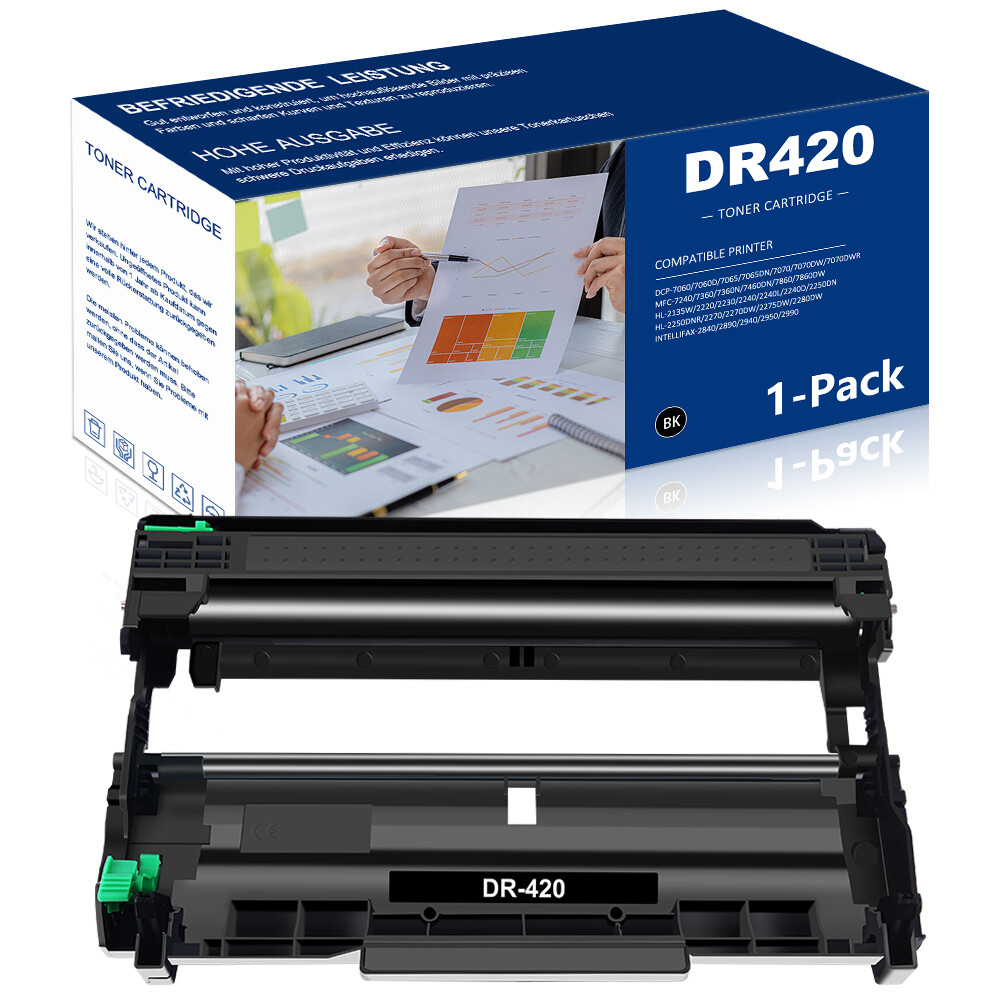 1PK DR420 Drum Unit Fits for Brother MFC-7860DW HL-2280DW 2270DW 2240 DCP-7060