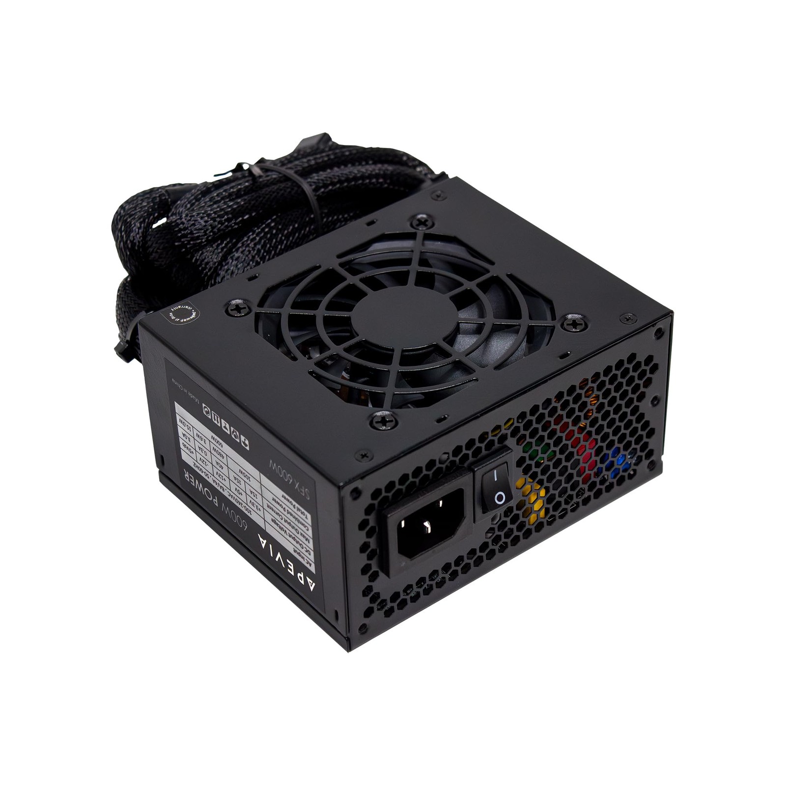 Apevia SFX-PFC600W 600W SFX Power Supply, Low Noise, Full Range Active PFC
