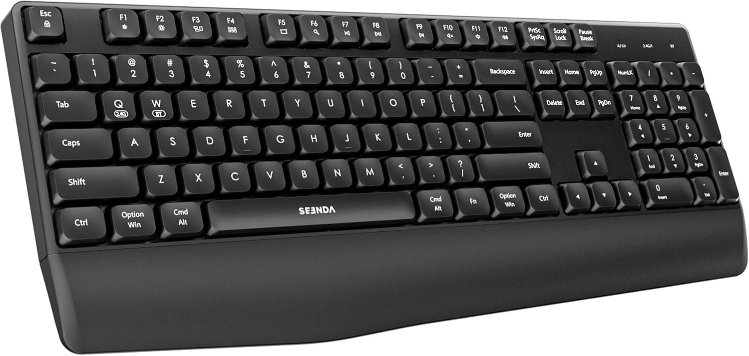 seenda Bluetooth Wireless Keyboard, Wireless Ergonomic Keyboard T63-06