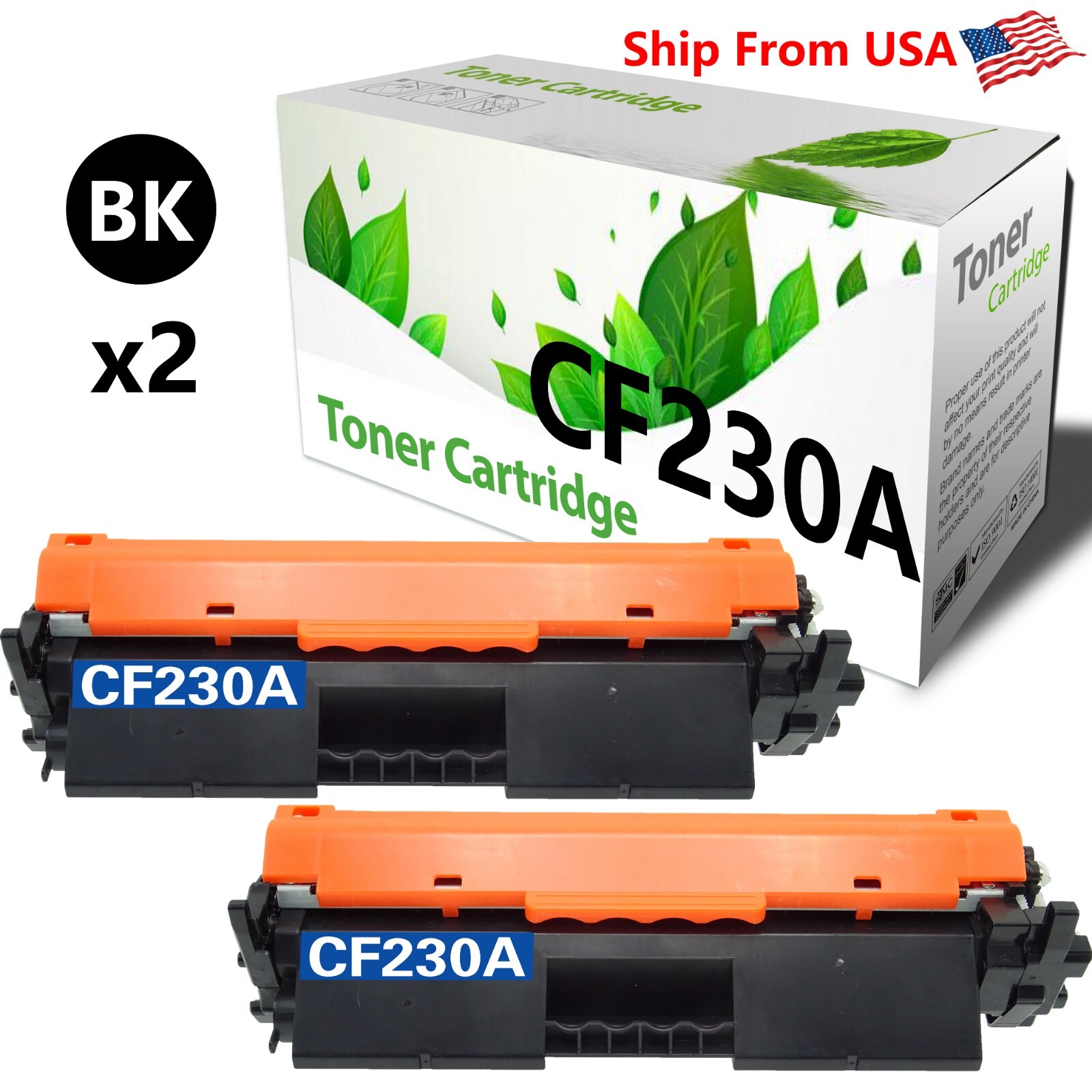 2PK 30A Ink Cartridge for M203 M203d Printer