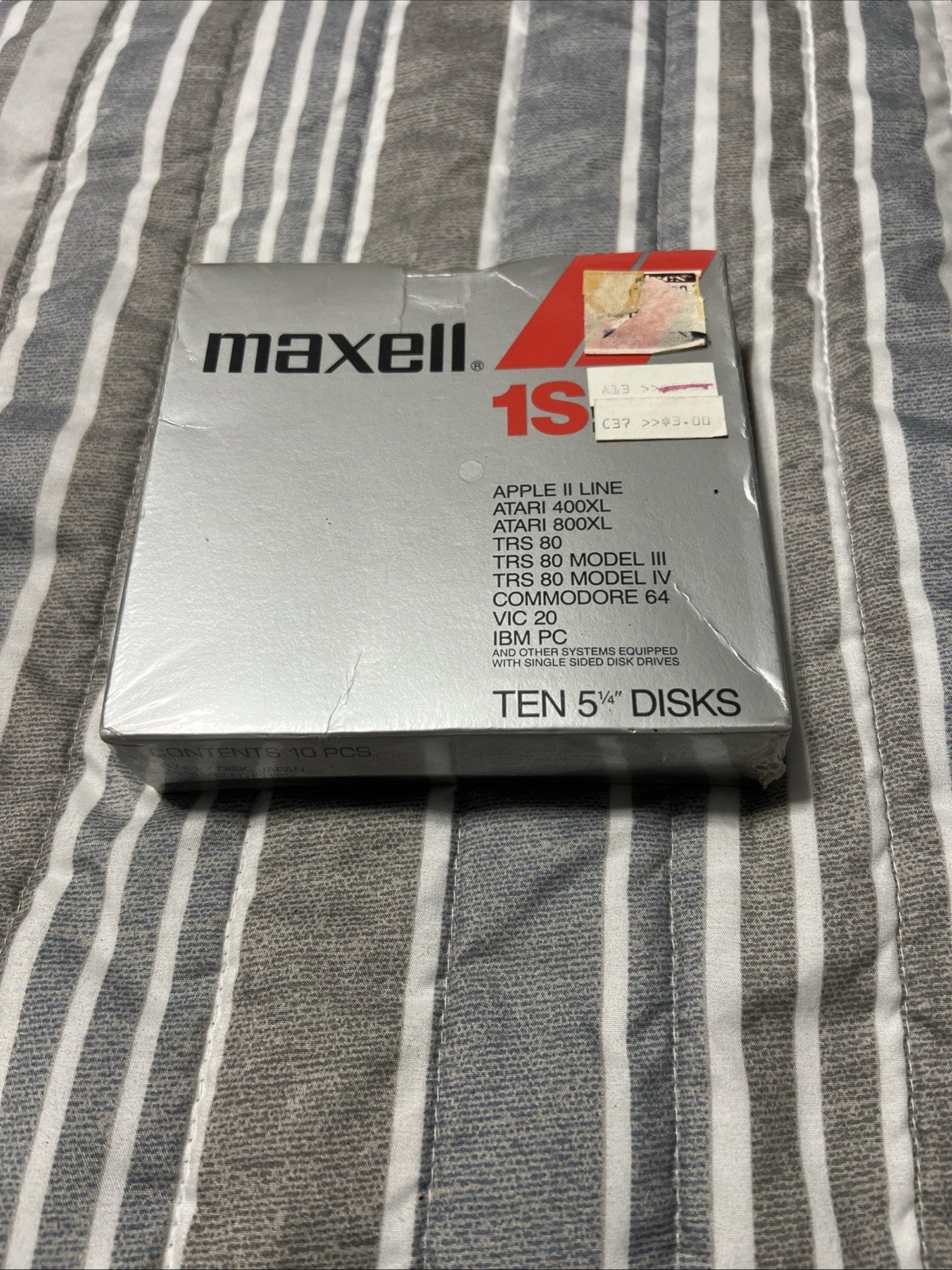 Maxell 1S Floppy Disk New In Box Rare Vintage Never Opened 