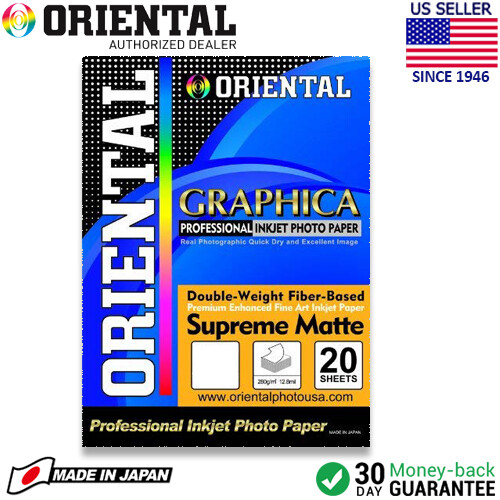 Oriental GRAPHICA FB Supreme Matte Fine Art Pro Inkjet Paper 13 x 19" 20 Sheet