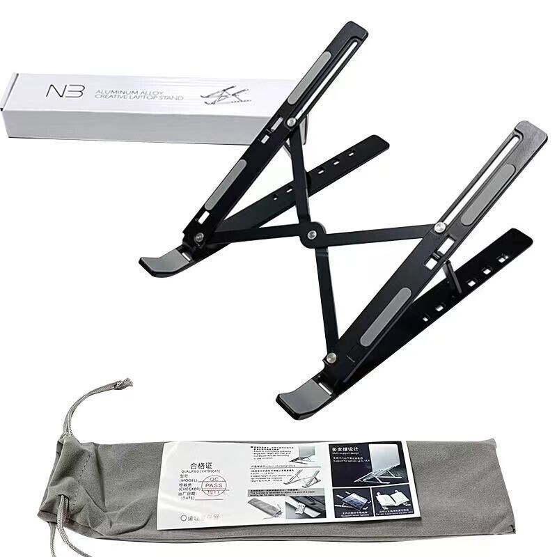 3Colors Portable Adjustable Aluminum alloy Laptop Stand Notebook Holder Foldable
