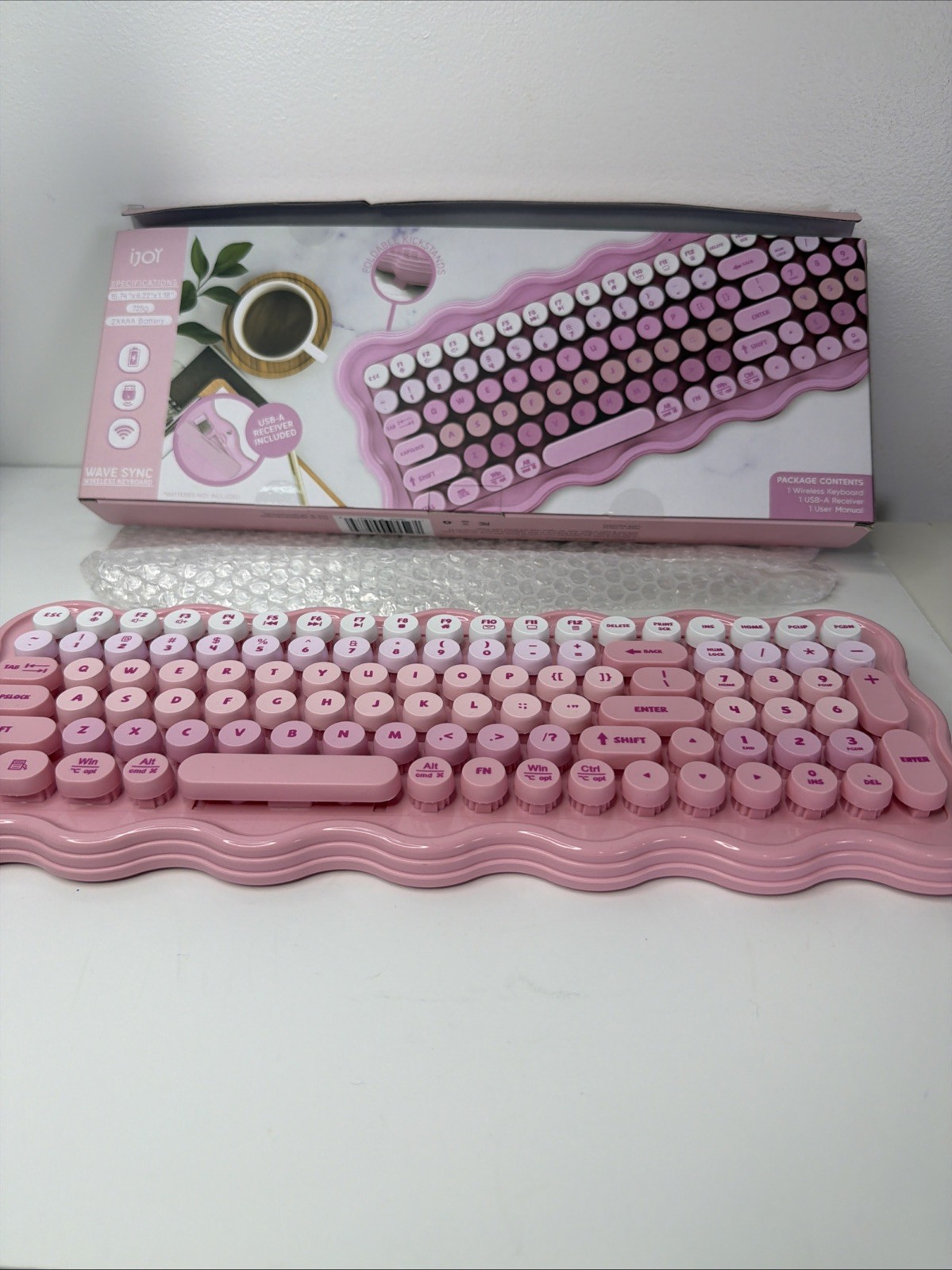 iJoy Wireless Wavy Keyboard Open Box No User Manual
