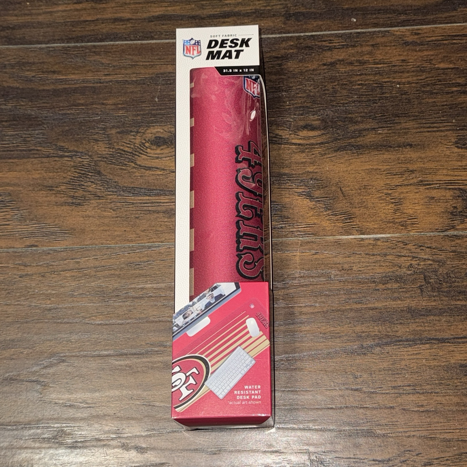 San Francisco 49ers NFL Team Soar Tech Elevated Soft Fabric Desk Mat 31.5 x 12