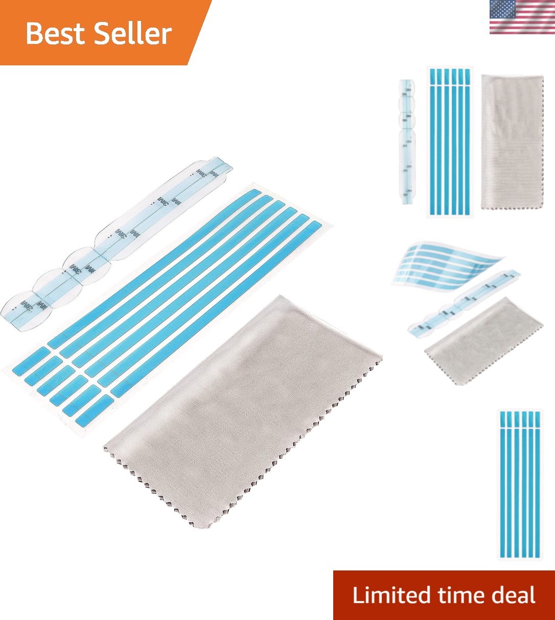 Adhesive Strips and Mounting Tabs, Universal Installation Kit for Laptop/Comp...