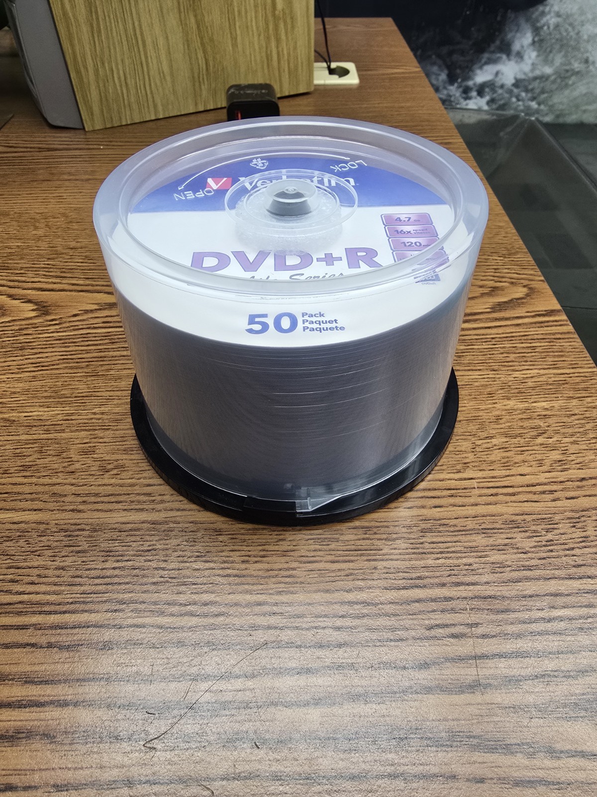 50 VERBATIM Life Series DVD+R 16X 4.7GB White Inkjet Printable Spindle 98492