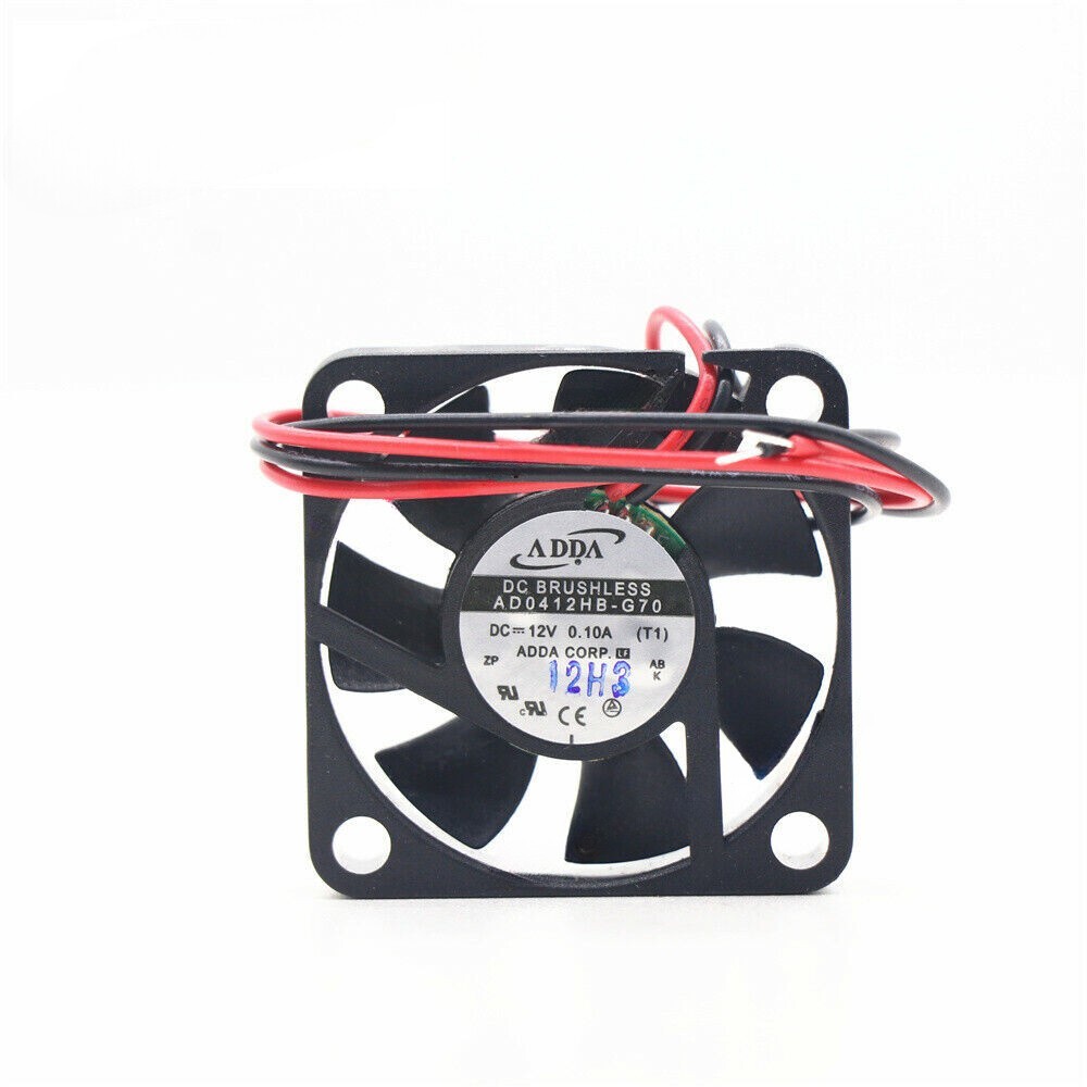 For ADDA AD0412HB-G70 Axial DC 12V Fan 0.10A 40*40*10MM 2-wire Ball Cooling Fan